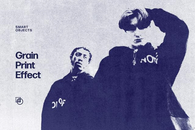 Grain Print Photo Effect