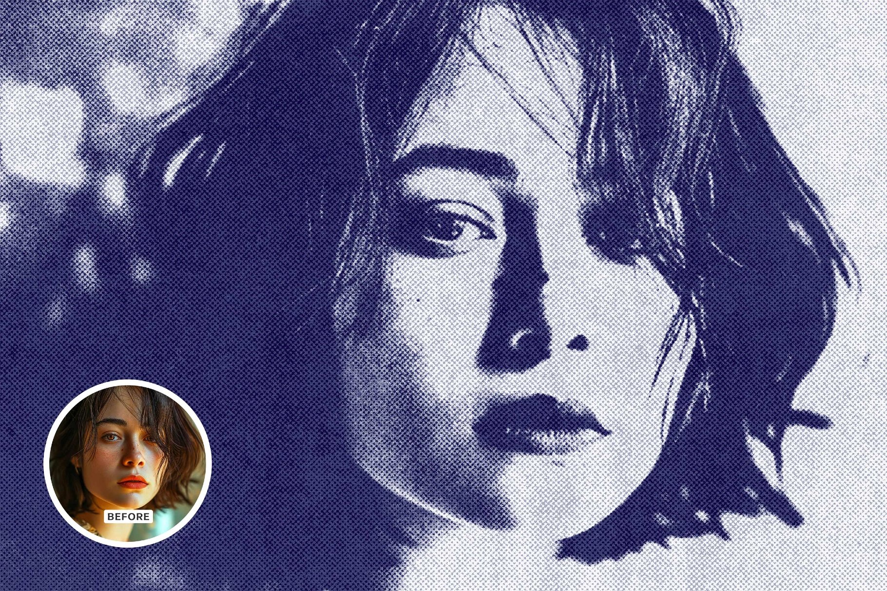 Grain Print Photo Effect