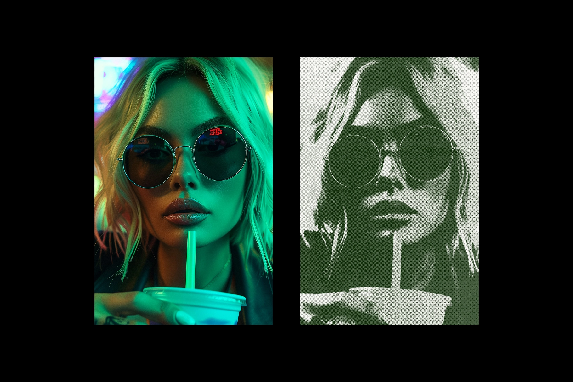 Grain Print Photo Effect