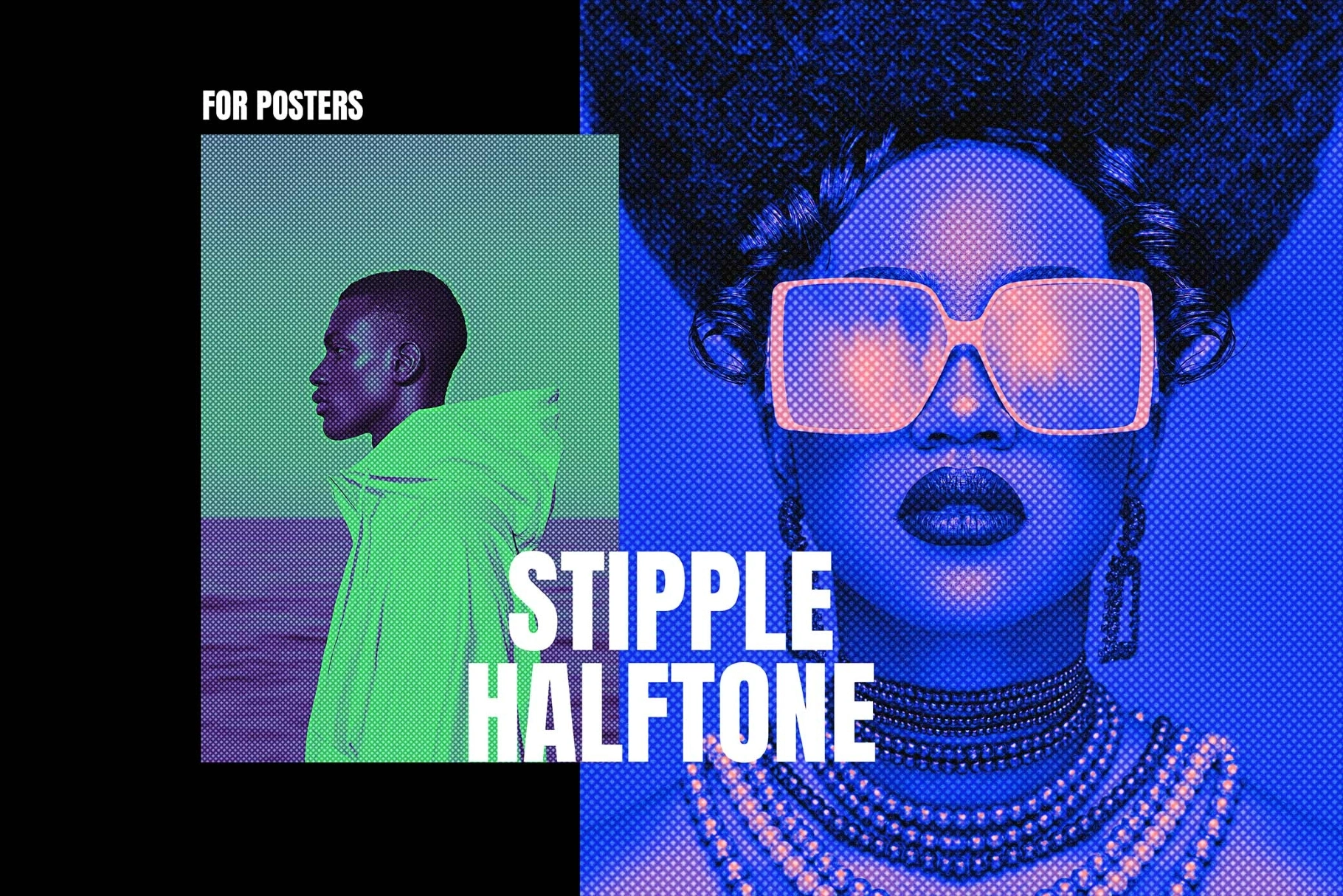 Stipple Halftone Effect