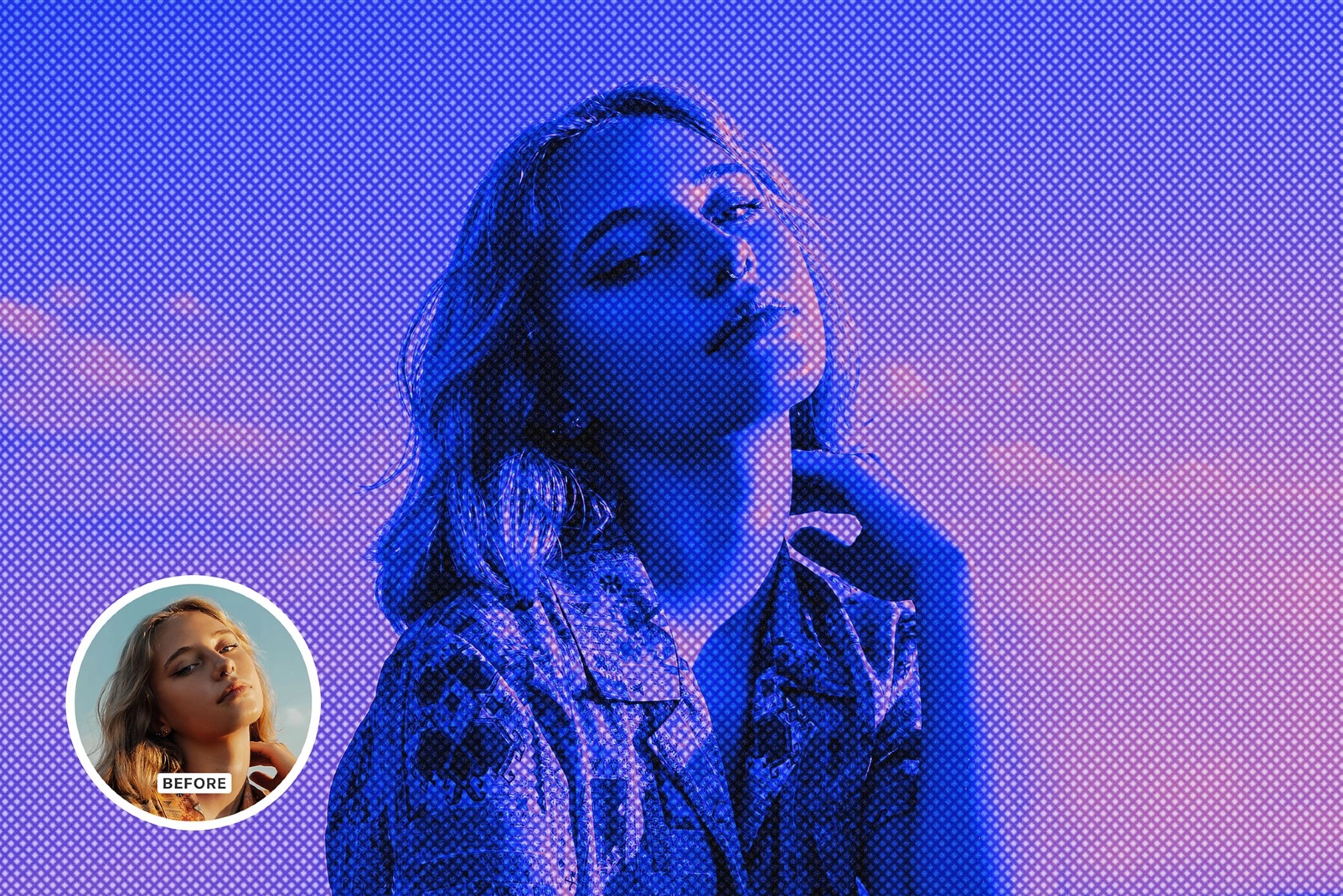 Stipple Halftone Effect