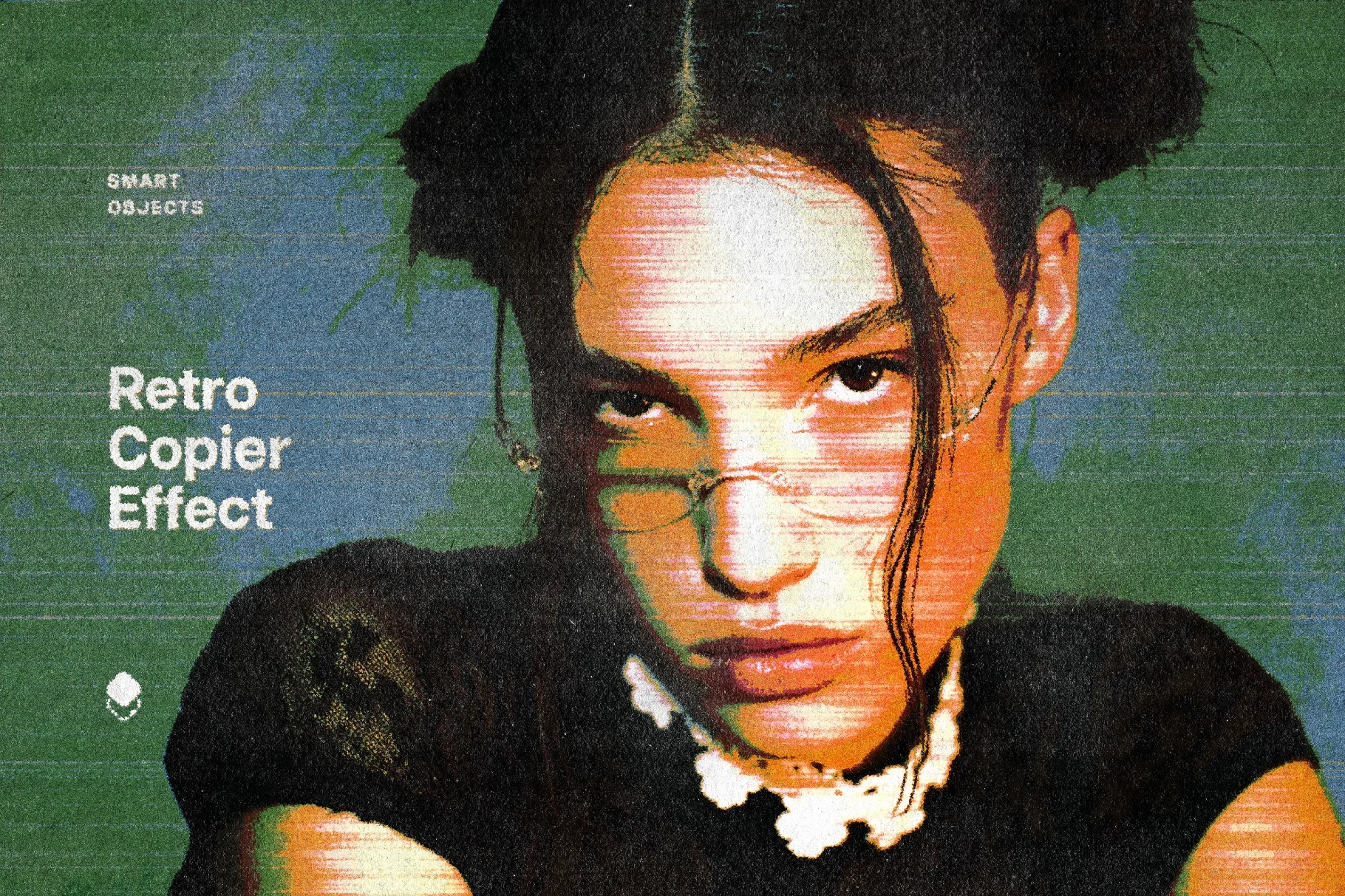 Retro Copier Photo Effect