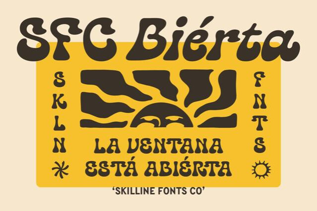 SFC Bierta – Groovy Funky Font