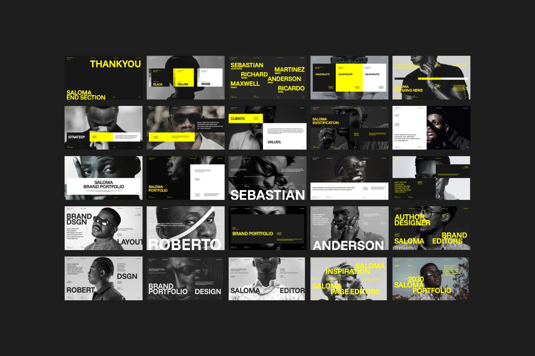 Saloma - Modern Brand Portfolio Presentation