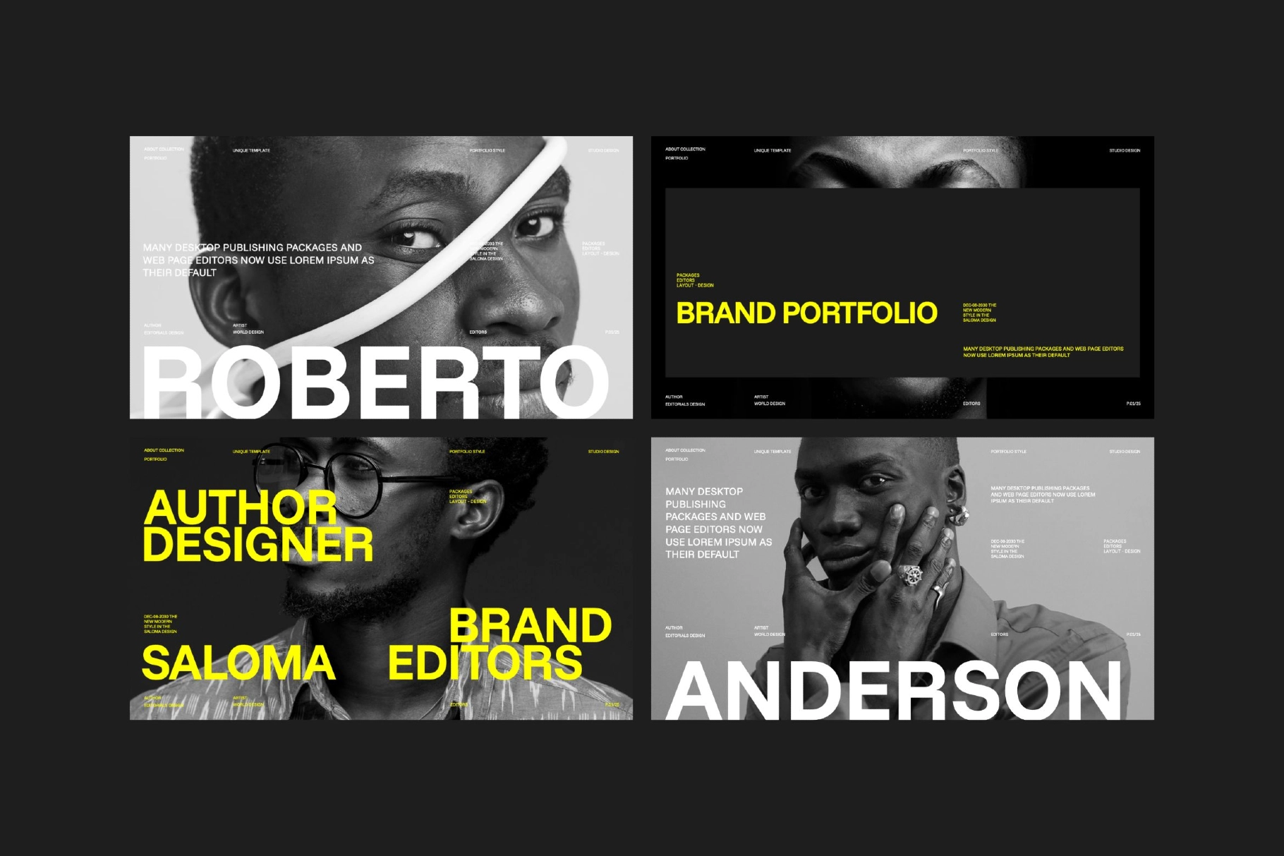 Brand Portfolio PowerPoint Template - Saloma