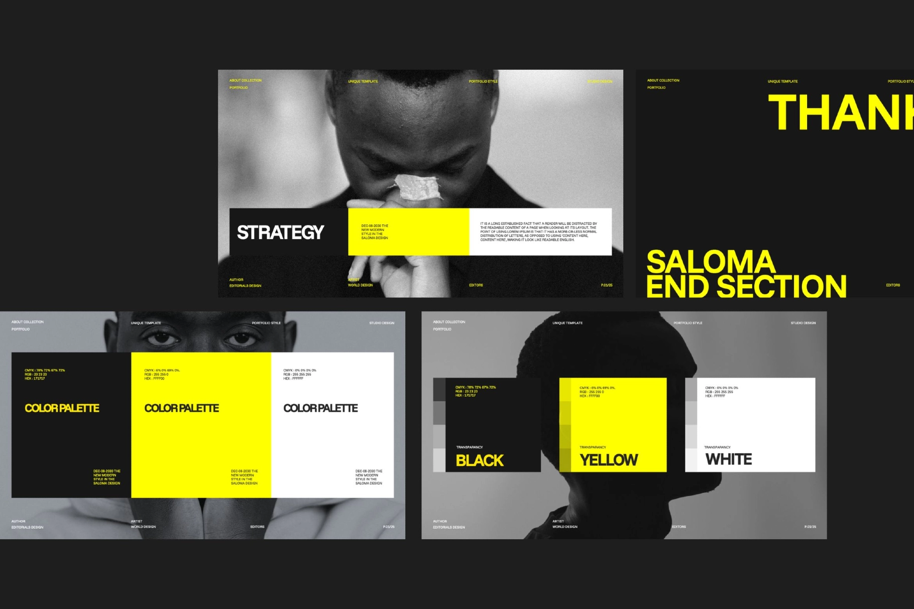 Saloma – Modern Brand Portfolio Keynote Template