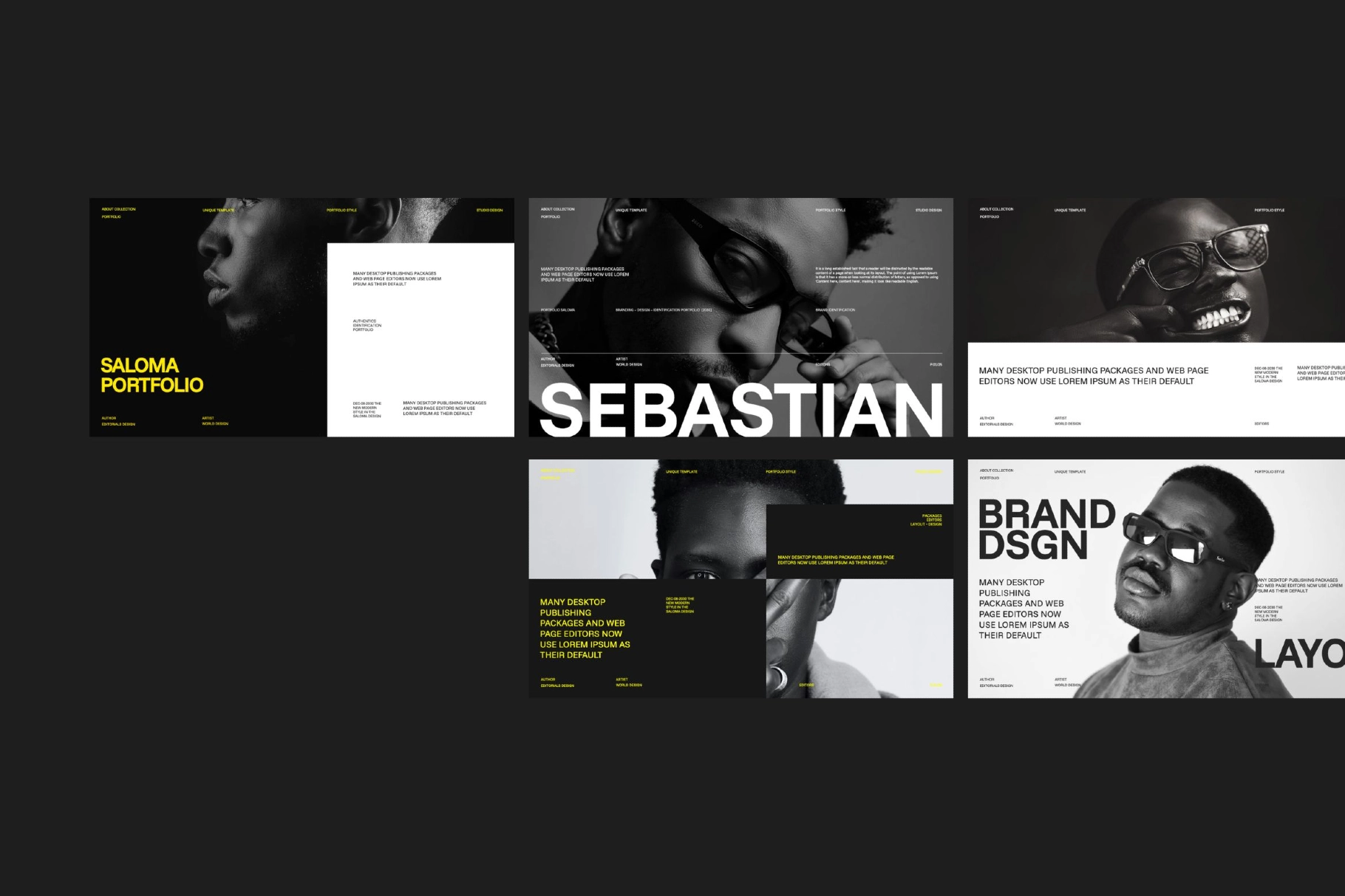 Saloma – Modern Brand Portfolio Keynote Template