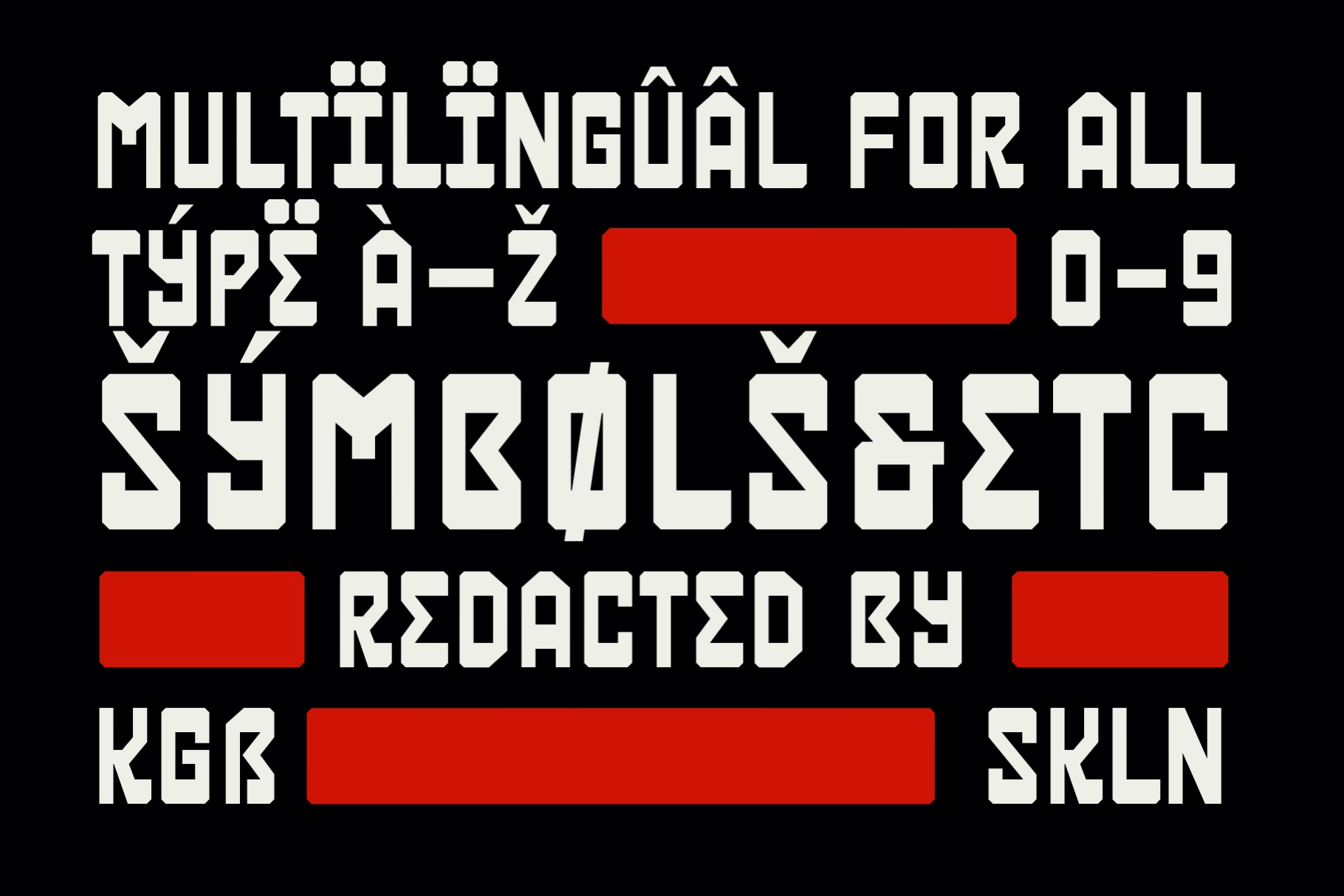 SFC Privet - Bold Geometric Retro Font