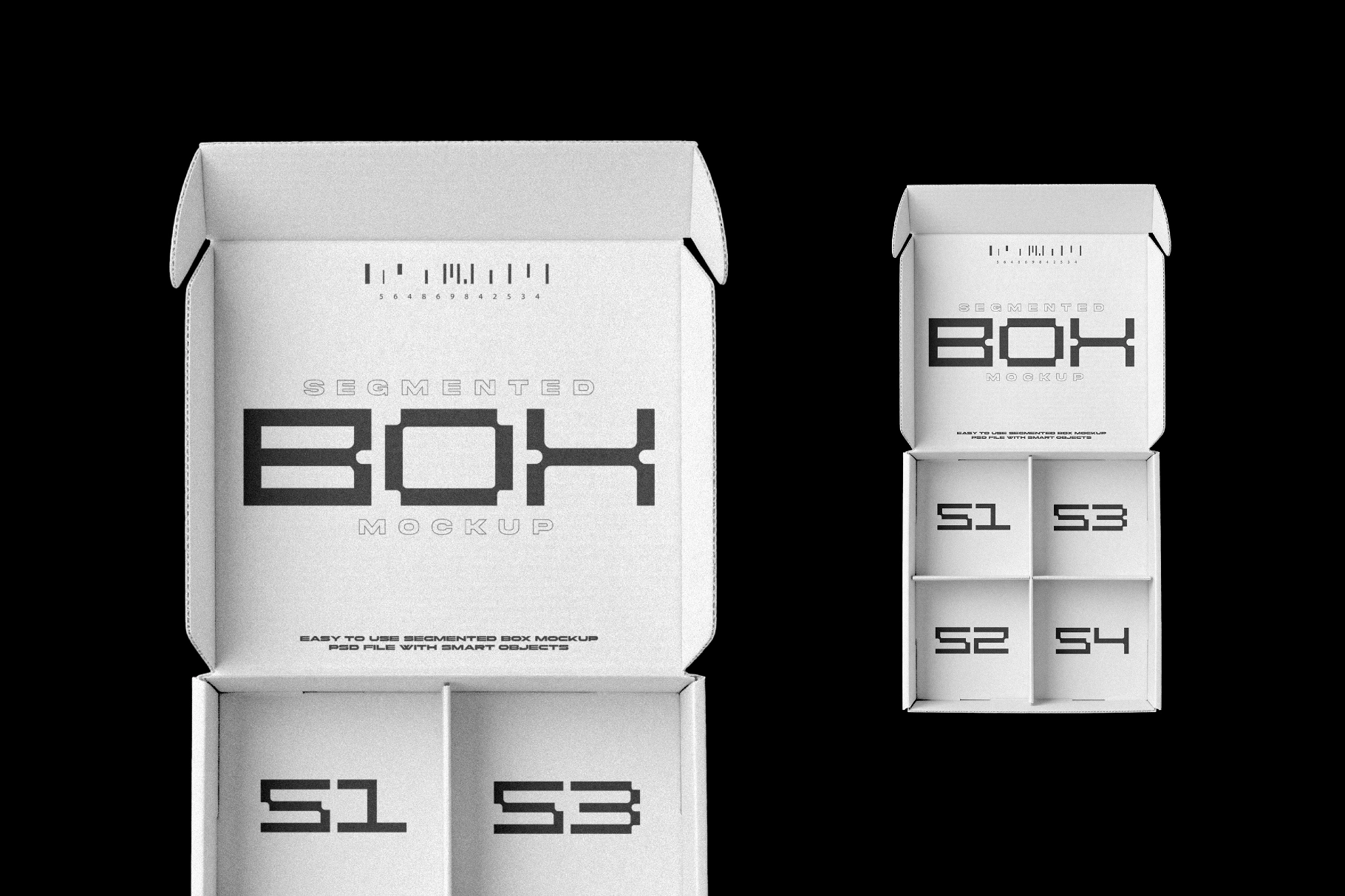 Segmented Box Mockup