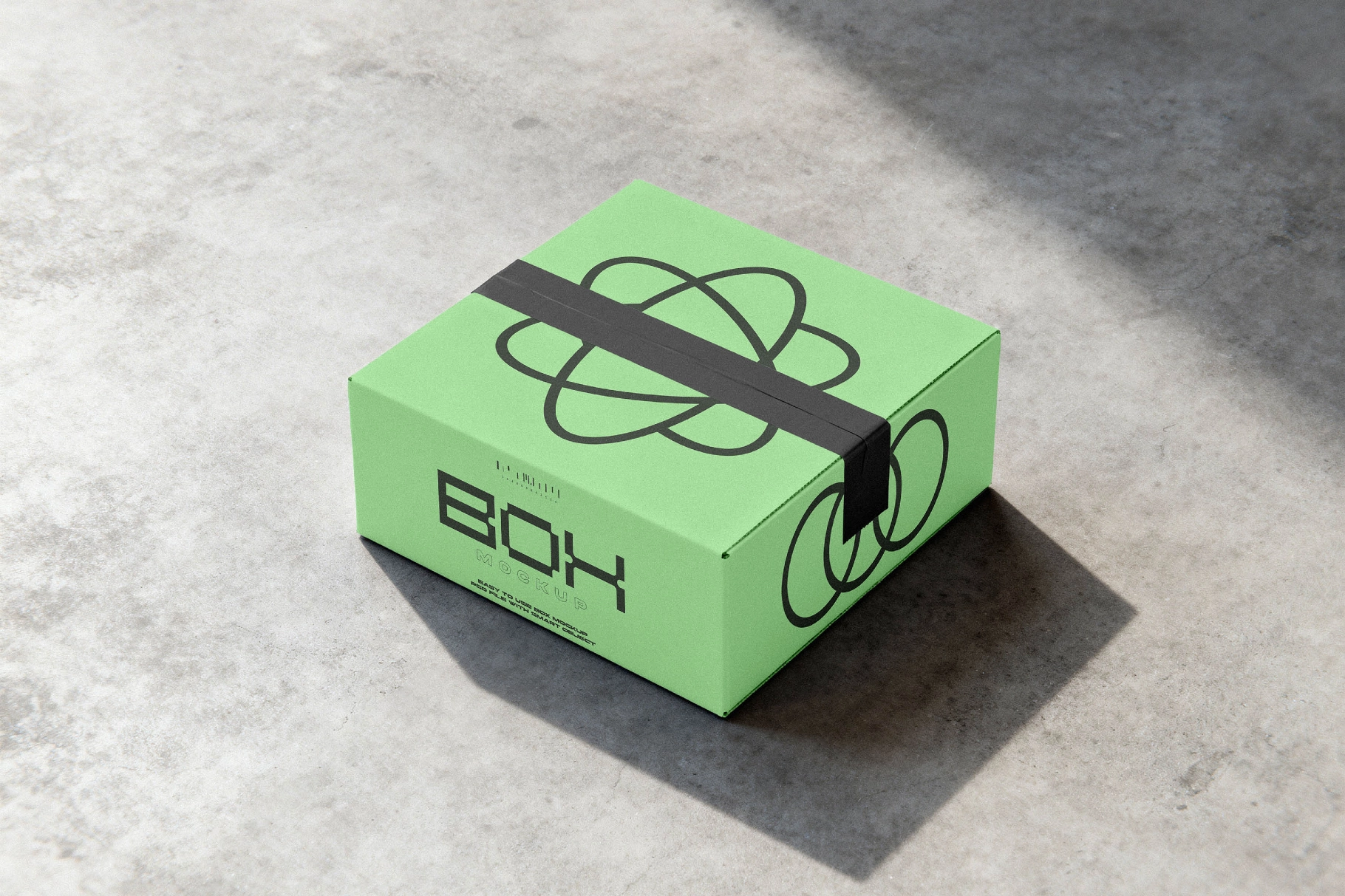 Taped Shipping Box Mockup
