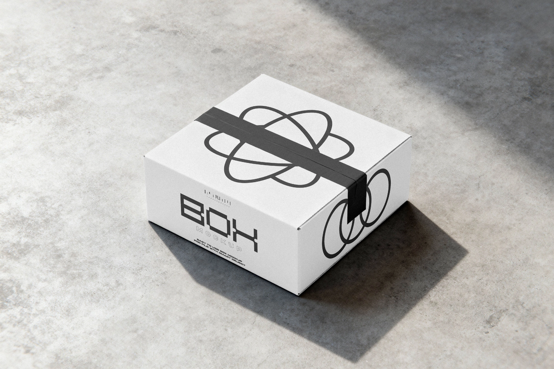 Taped Shipping Box Mockup