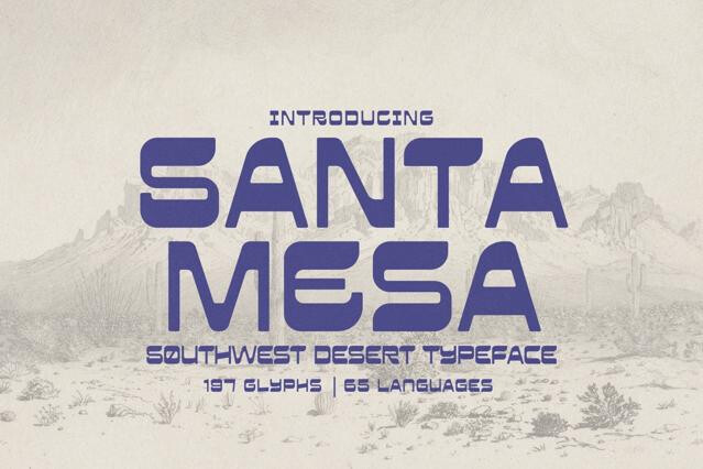 Santa Mesa – Southwest Boho Font