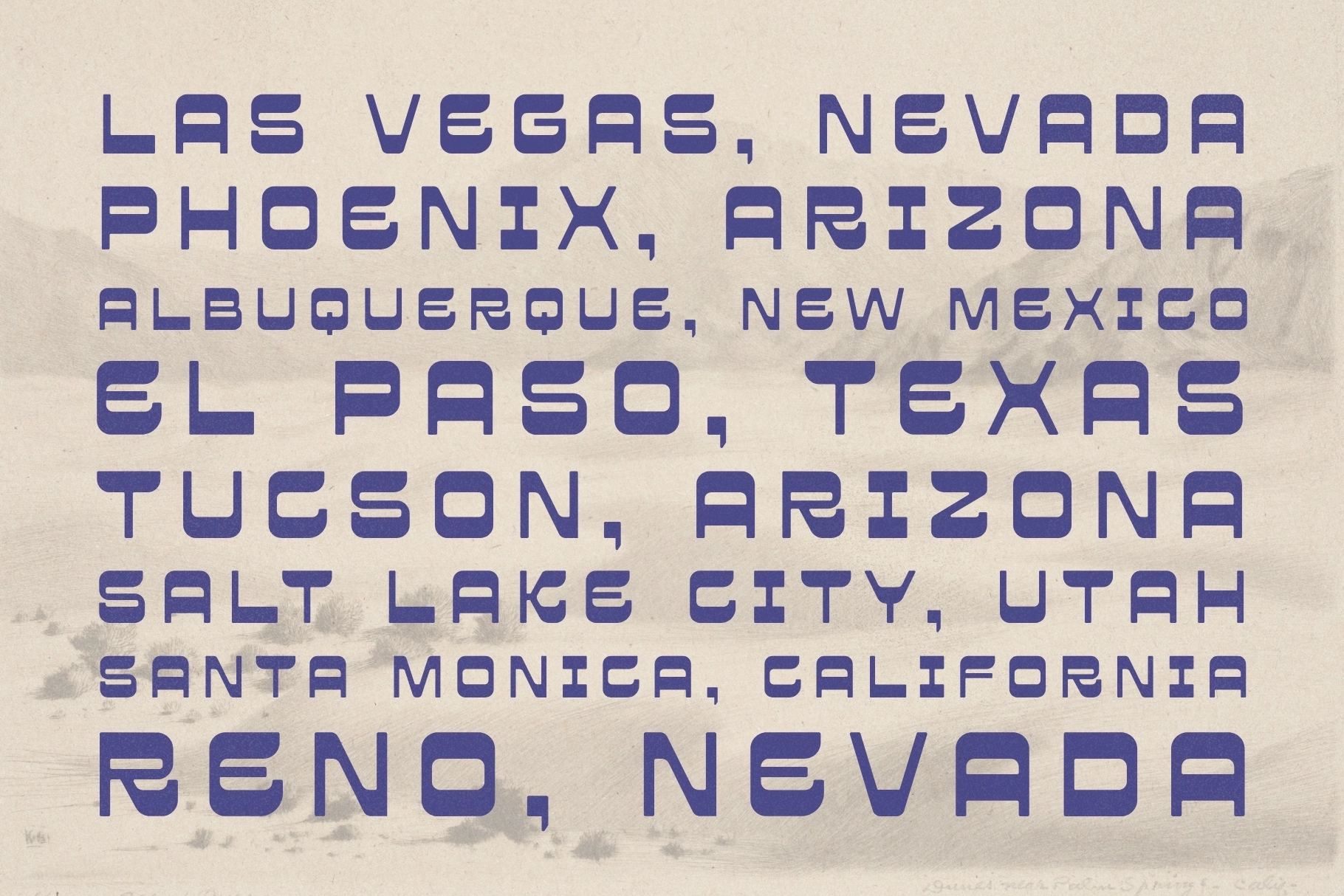 Santa Mesa – Southwest Boho Font