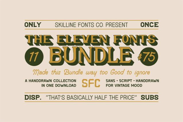 SFC Vintage Western Fonts Bundle Vol. 1