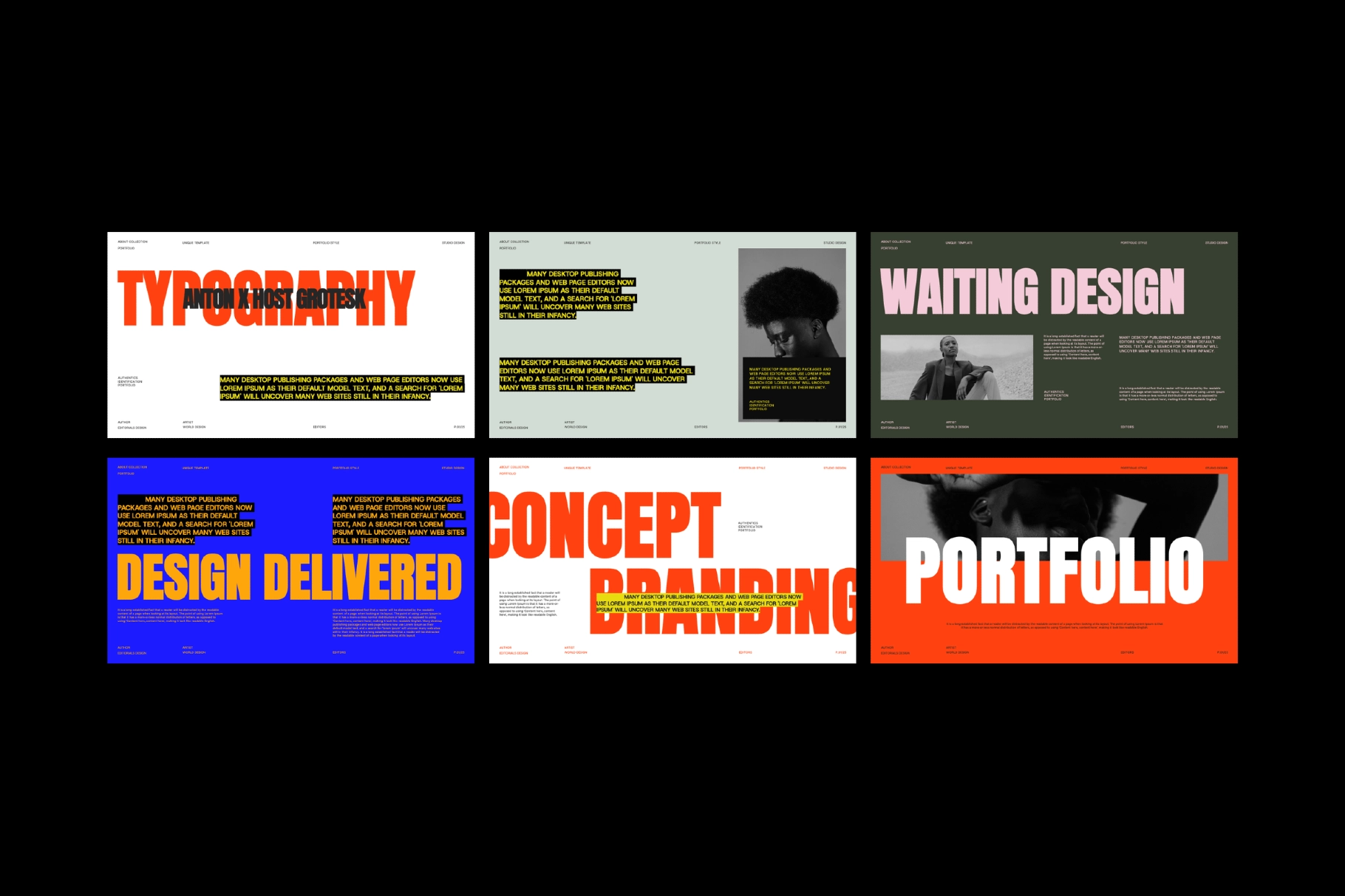 Typography Driven Presentation for Google Slides