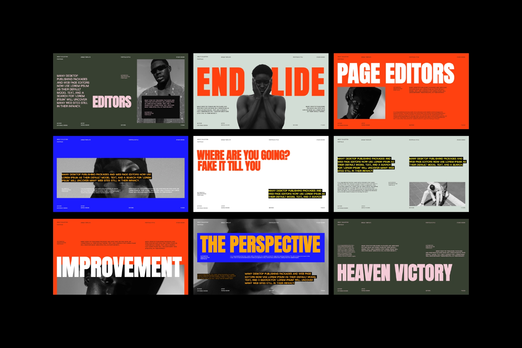 Typography Driven Presentation for Google Slides