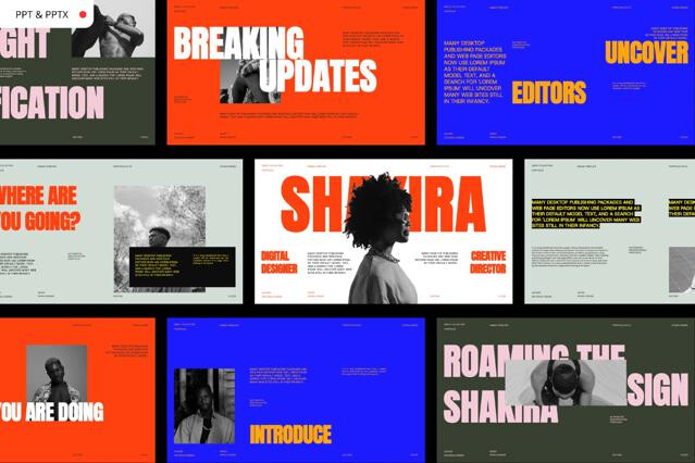 Shakira - Brand Strategy PowerPoint Template