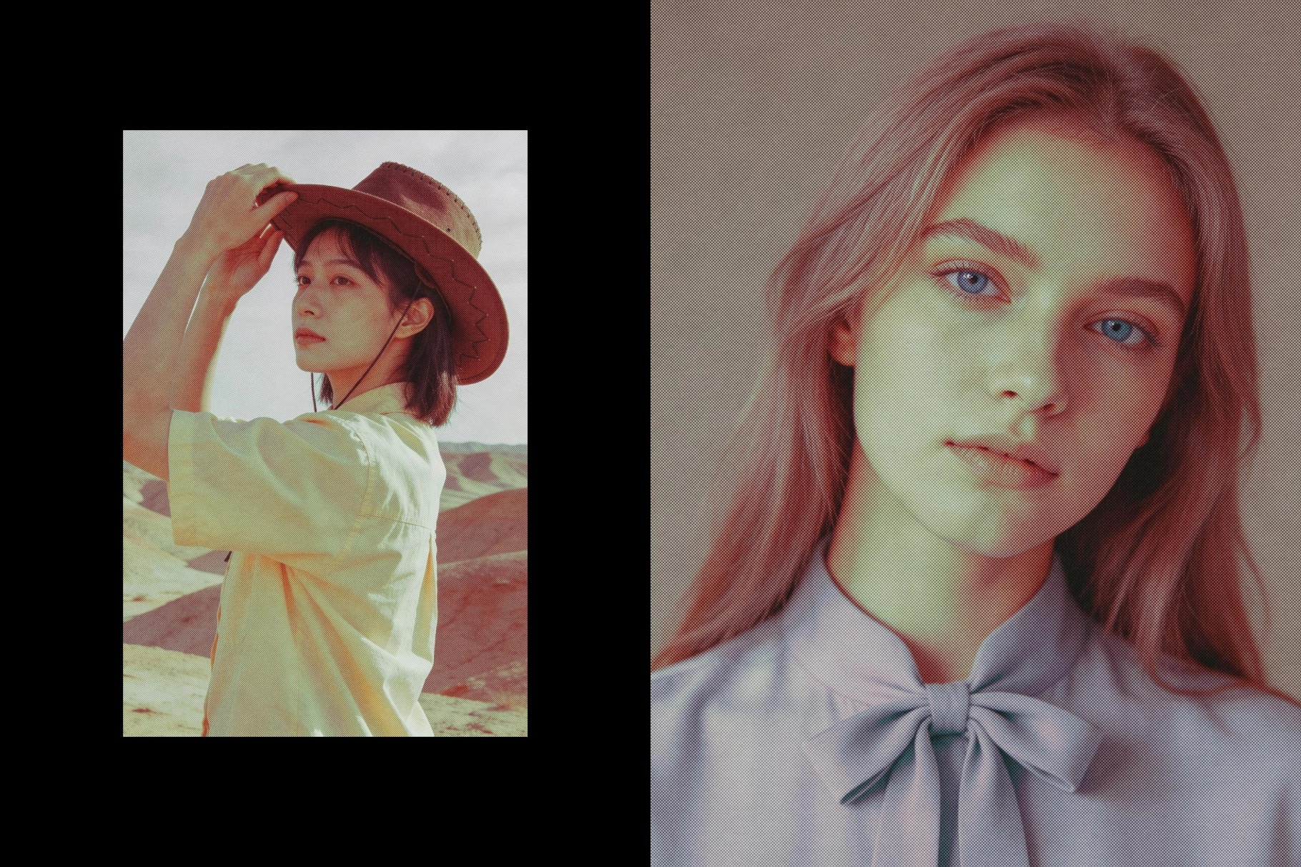 Retro Halftone Magazine Effect