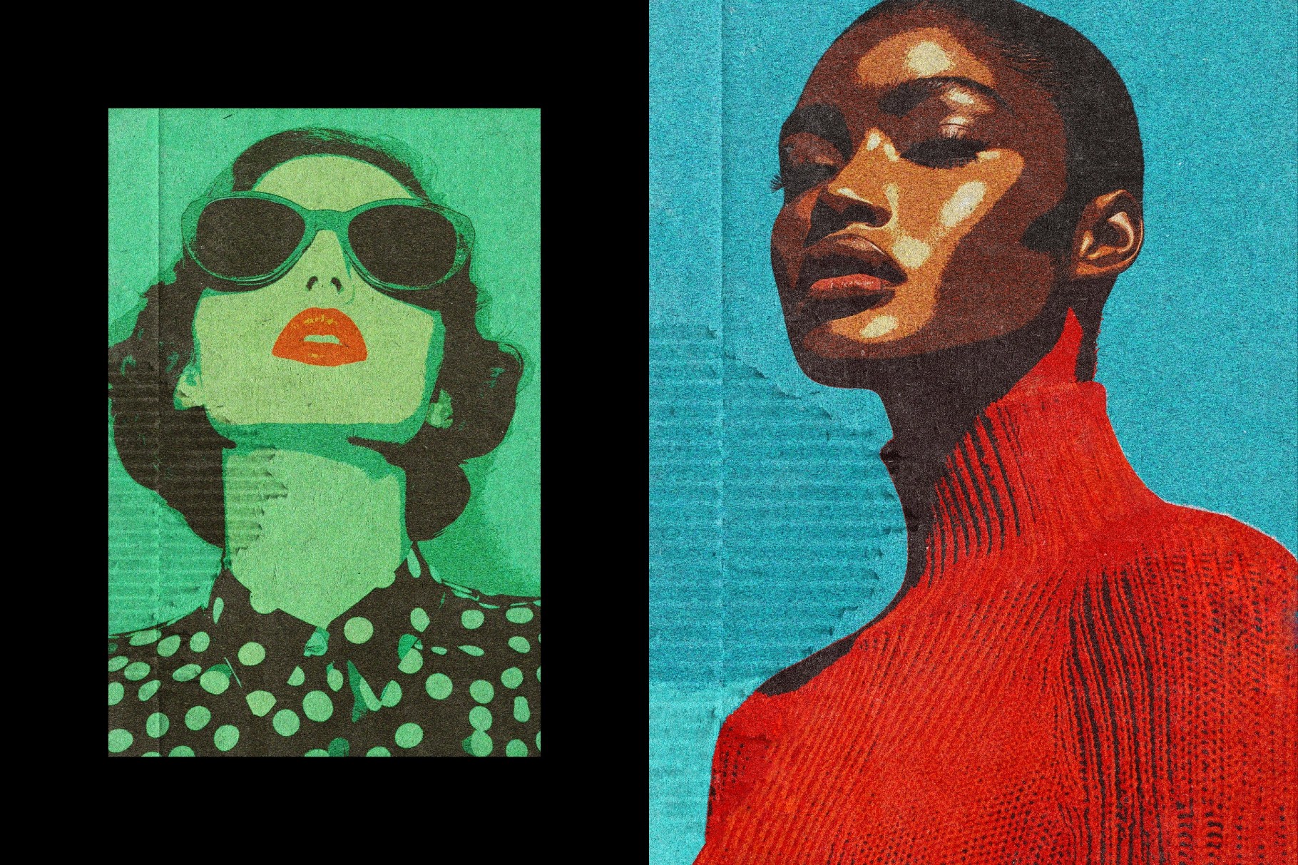 Carton Print Photo Effect