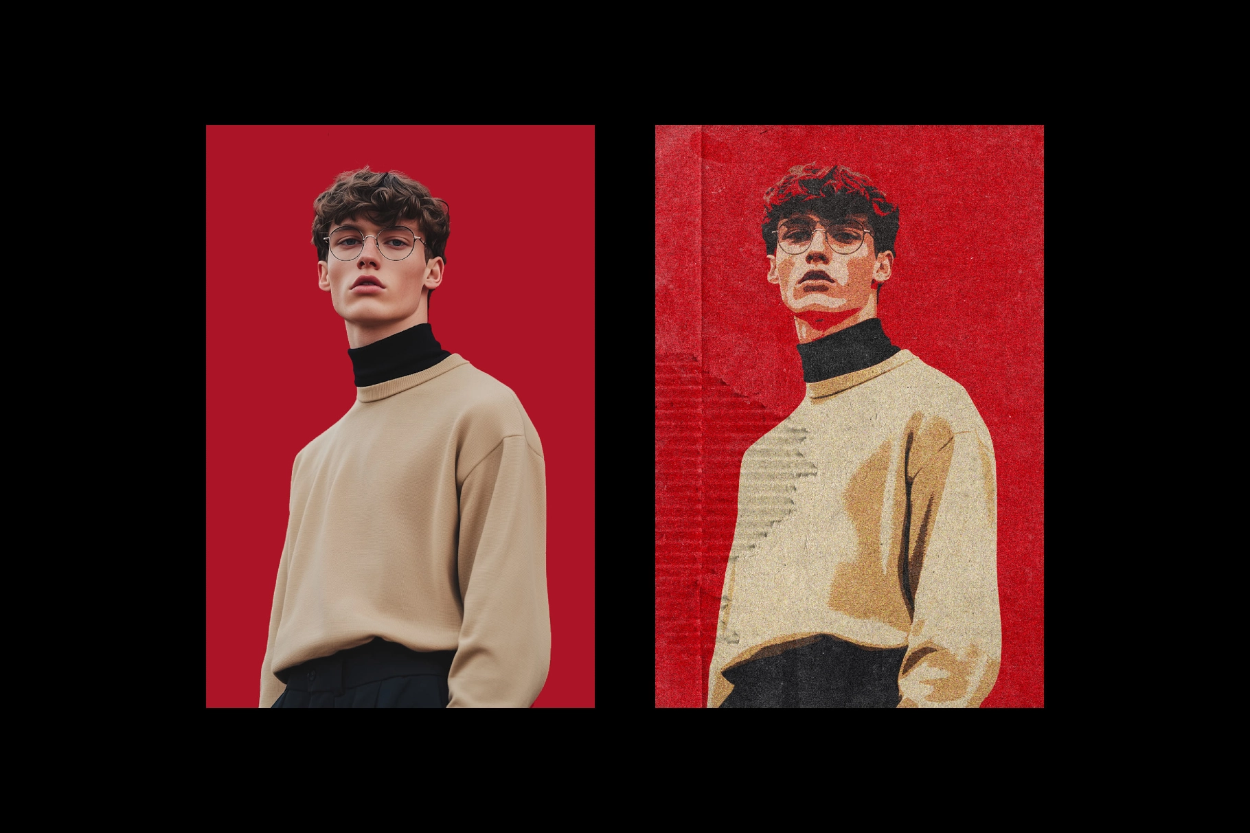 Carton Print Photo Effect