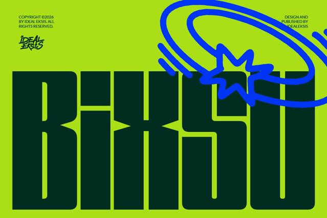 Bixsu - Modern Condensed Font