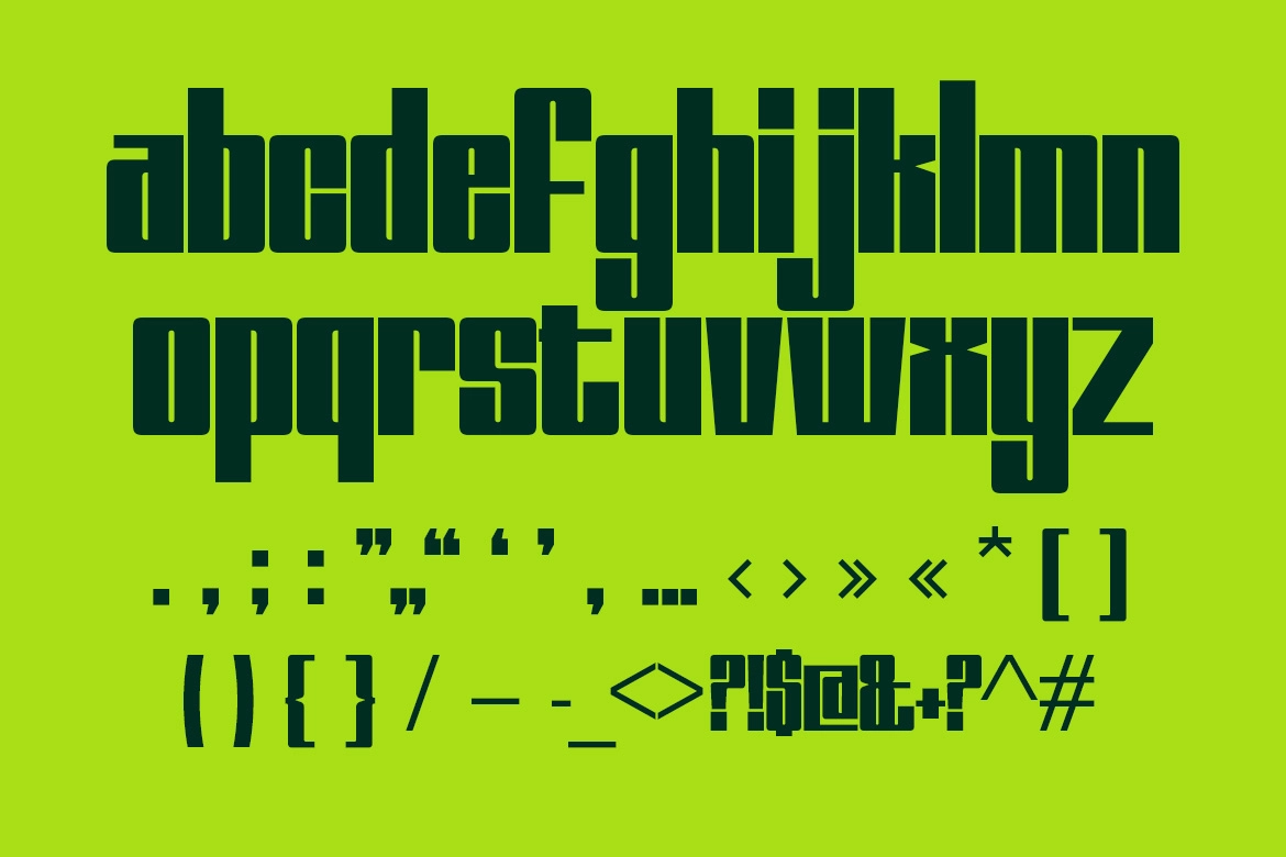 Bixsu - Modern Condensed Font