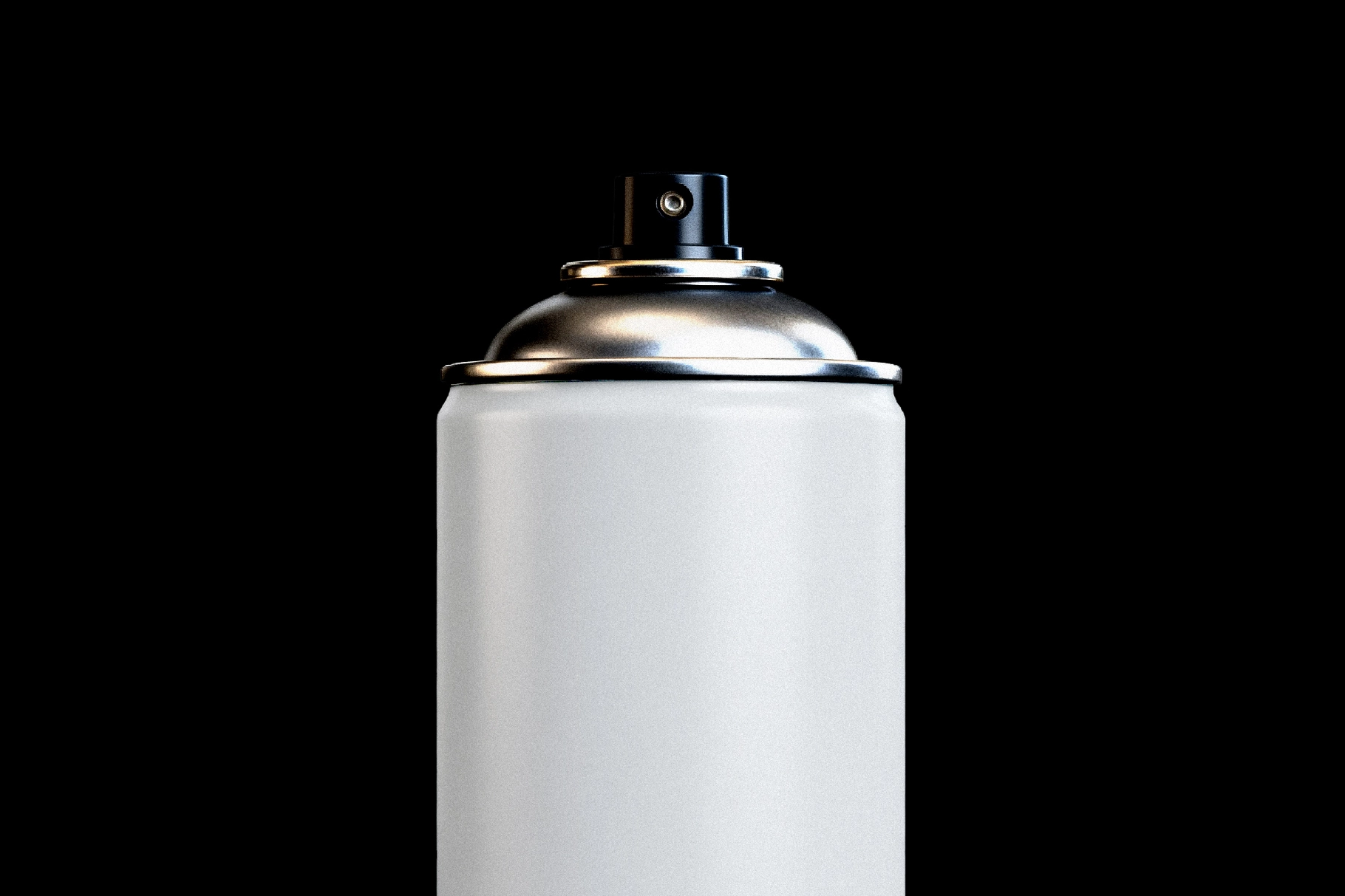Aerosol Can Mockup with Chrome Top