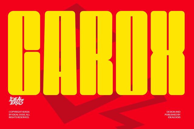 Carox - Rounded Heavy Sans Serif Font