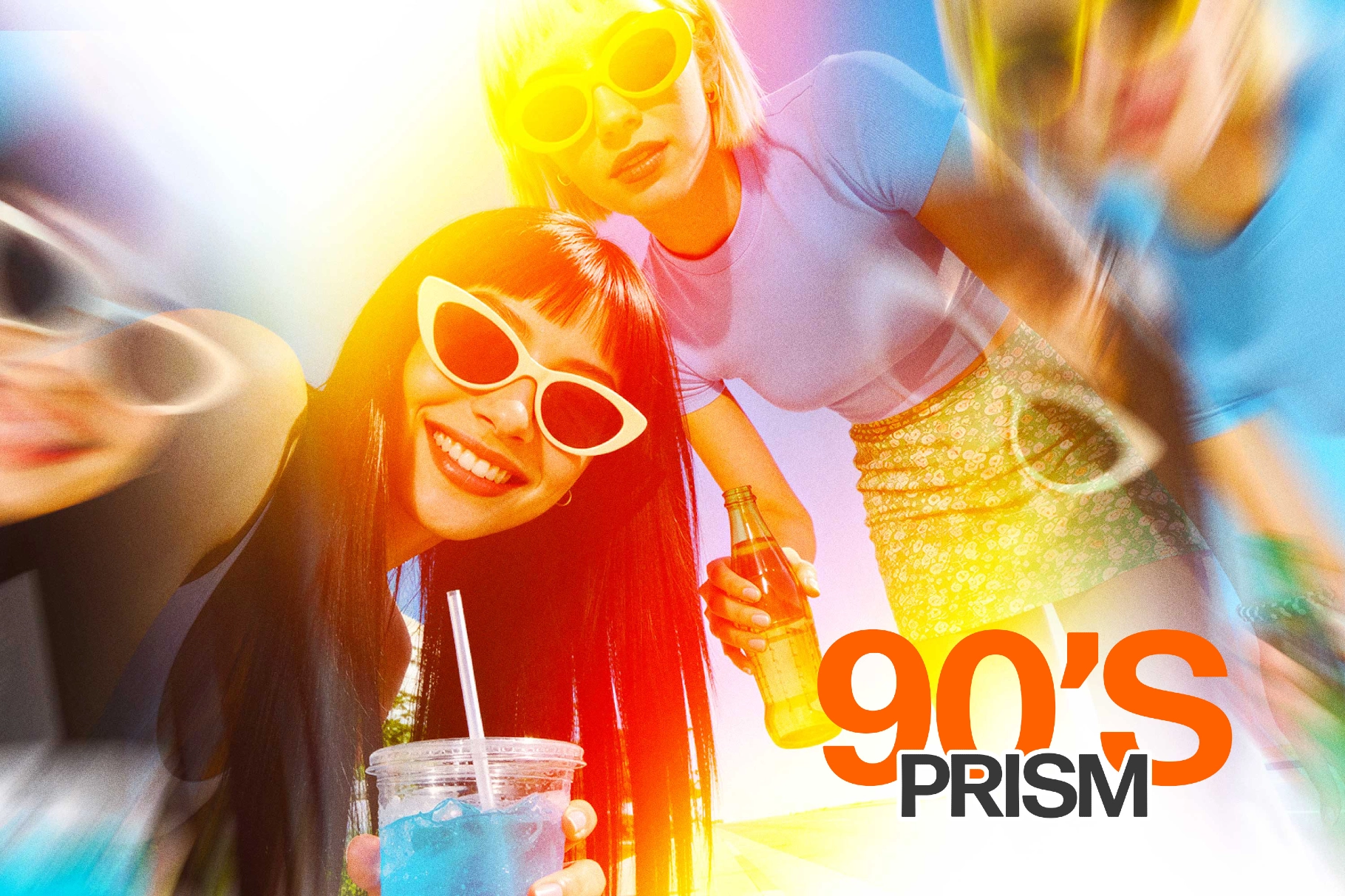 90s Light Leak Photo Effect