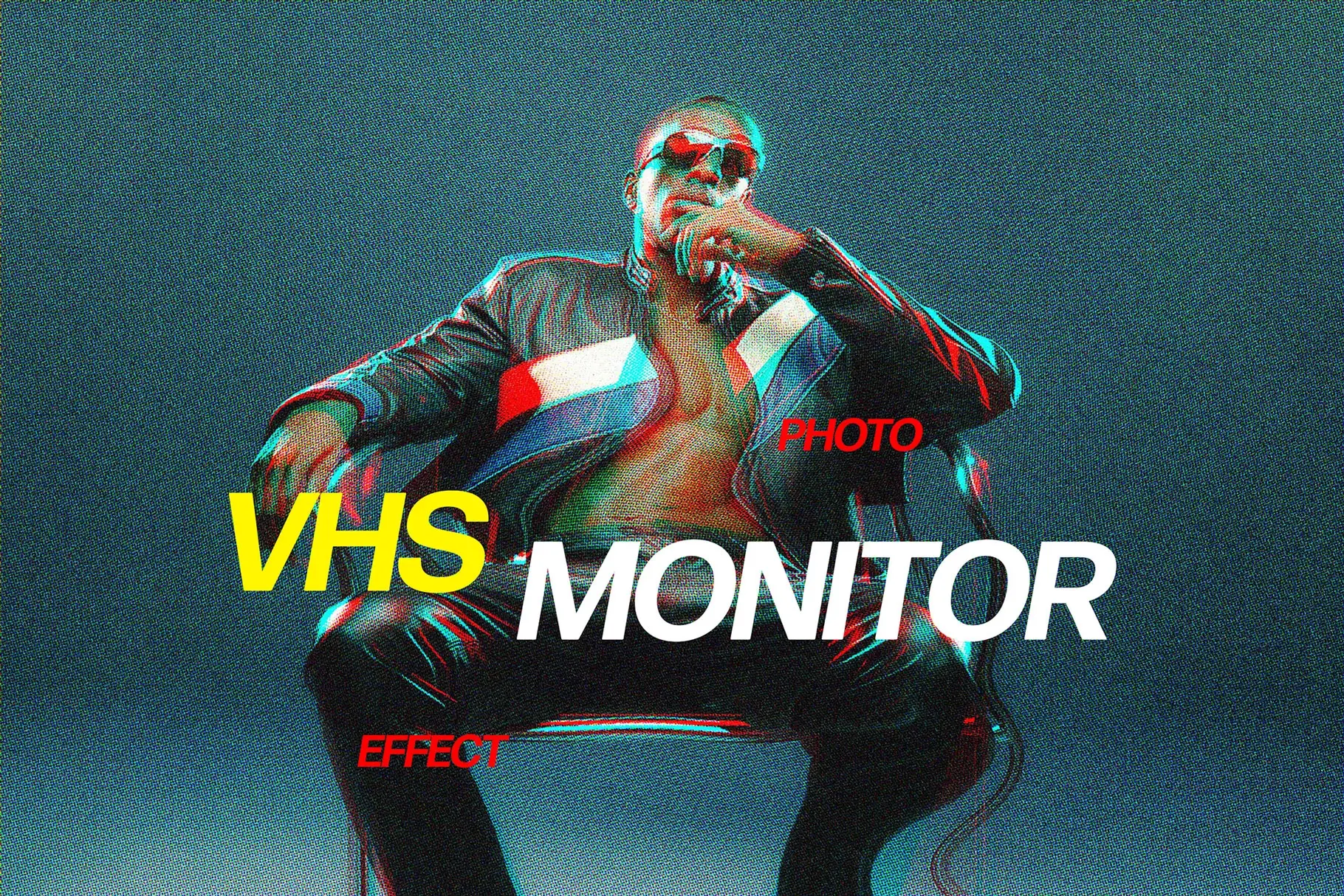 VHS Monitor Glitch Effect