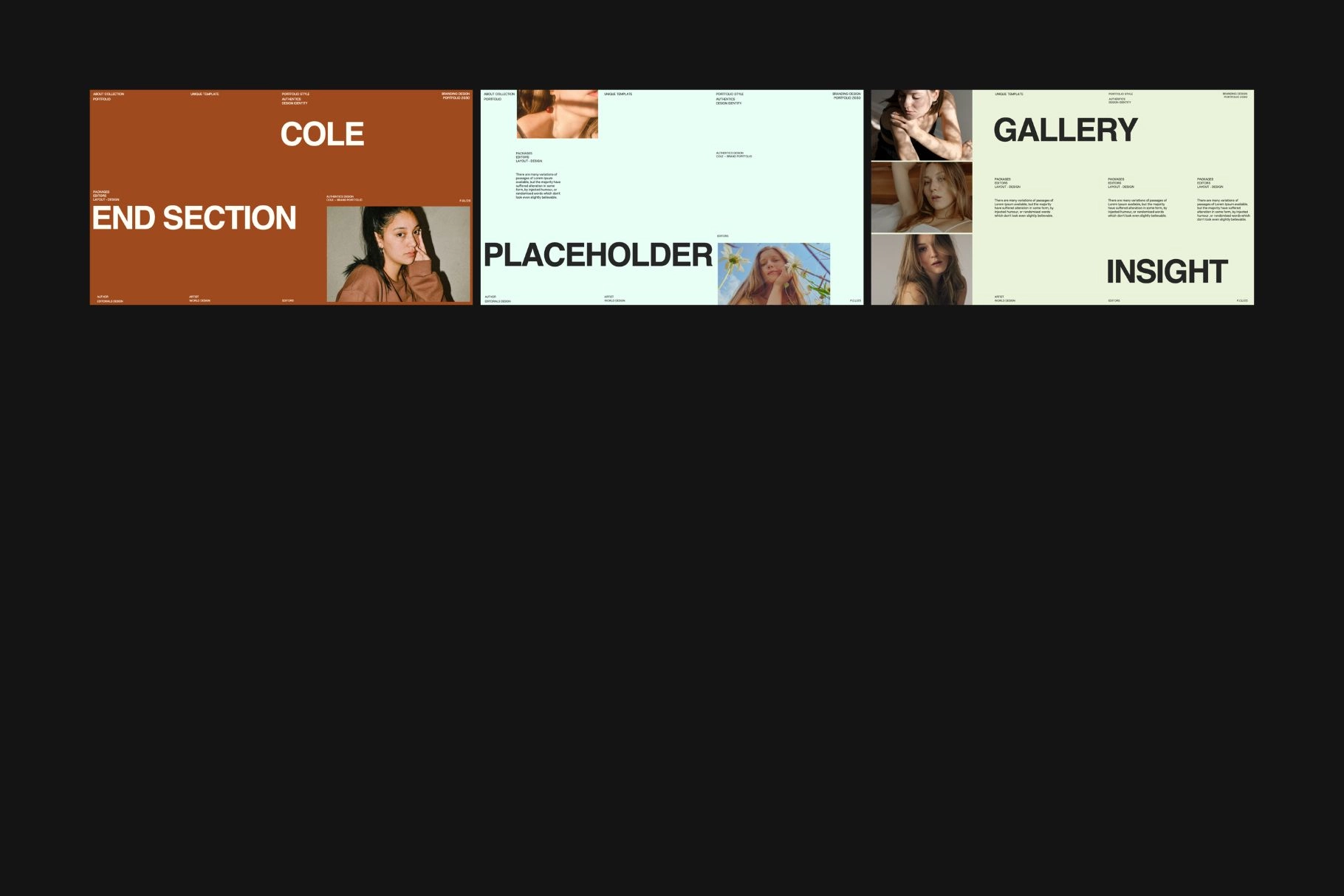 Cole - Brand Portfolio Google Slides Template