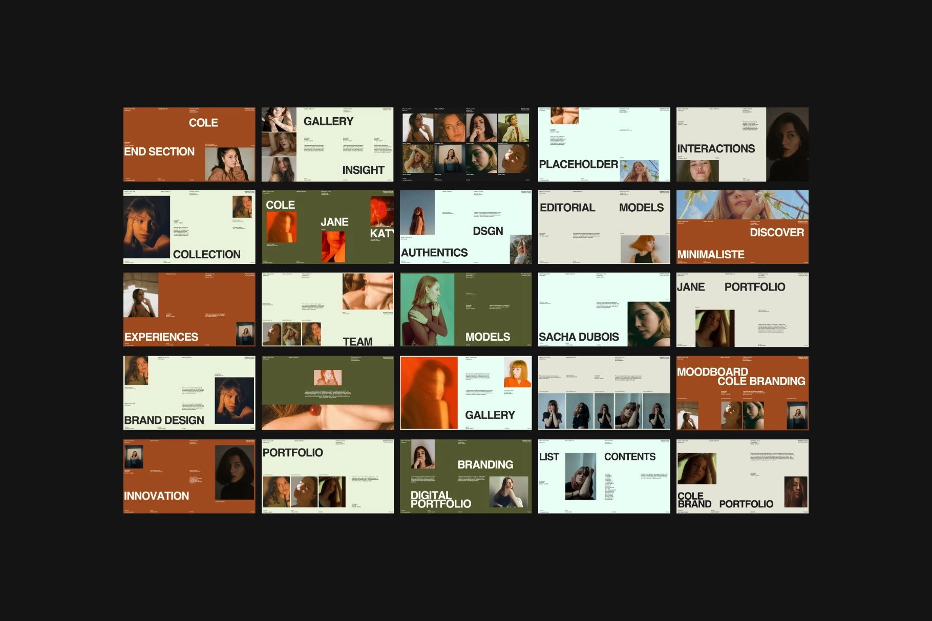 Brand Portfolio PowerPoint Template – Cole