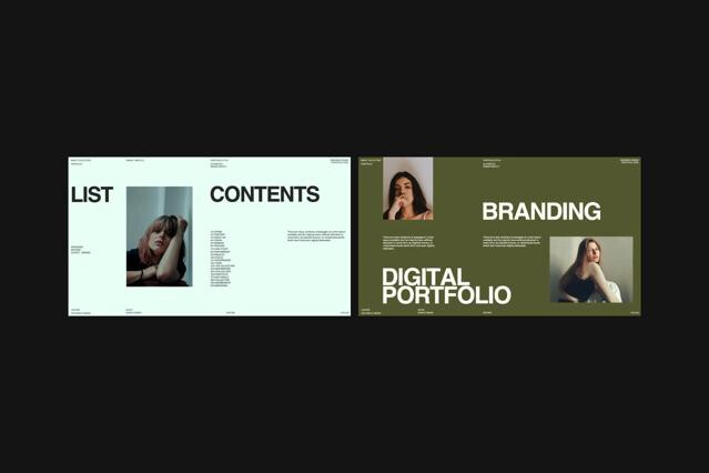 Keynote Brand Portfolio Template – Cole