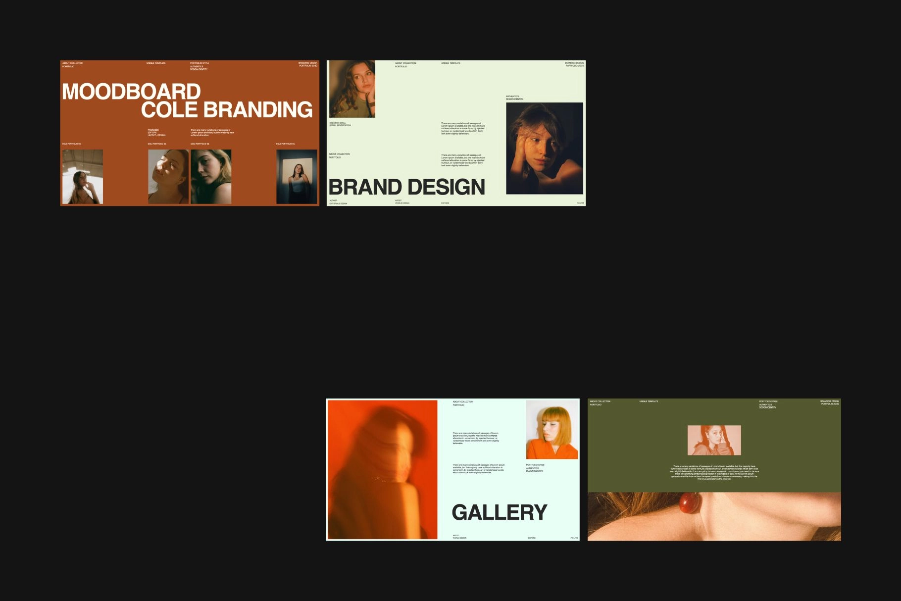 Keynote Brand Portfolio Template – Cole