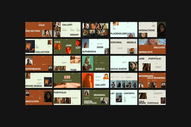 Modern Brand Portfolio Canva Template – Cole