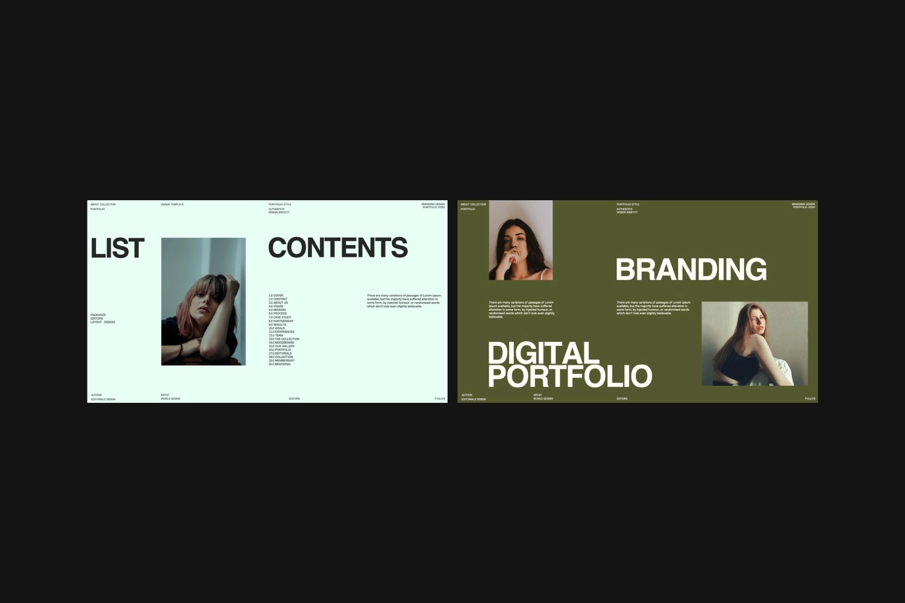 Modern Brand Portfolio Canva Template – Cole