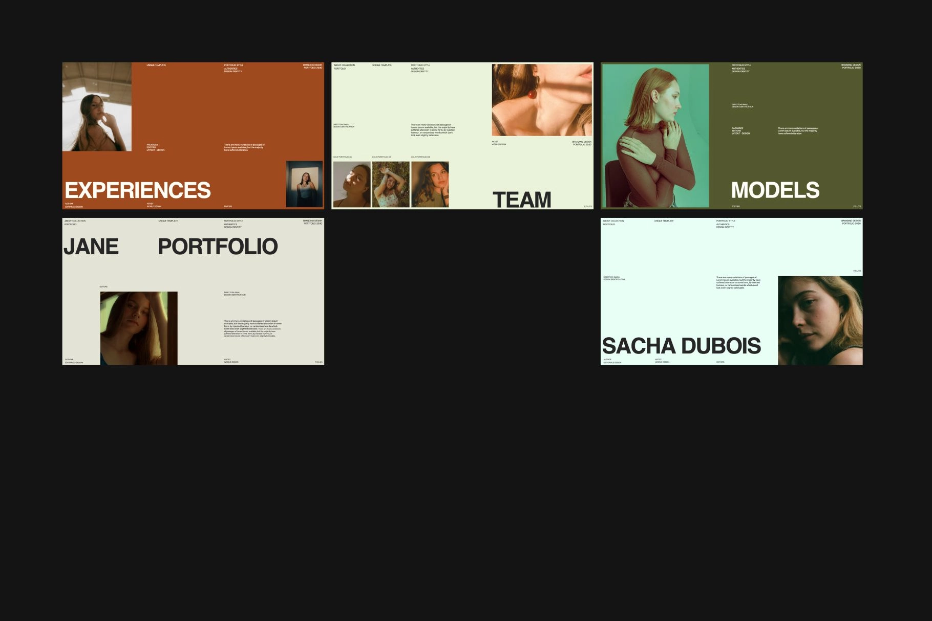 Modern Brand Portfolio Canva Template – Cole