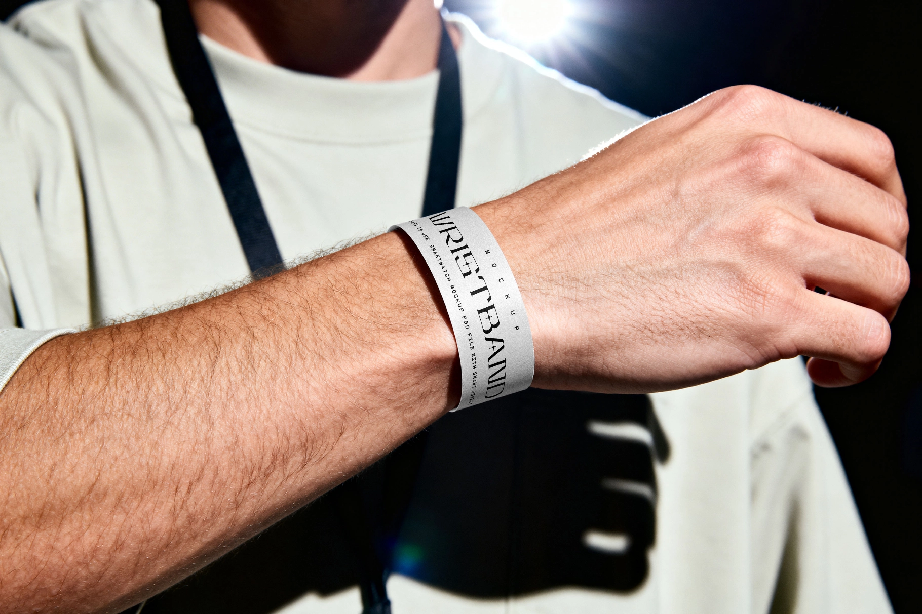 Event Wristband Mockup