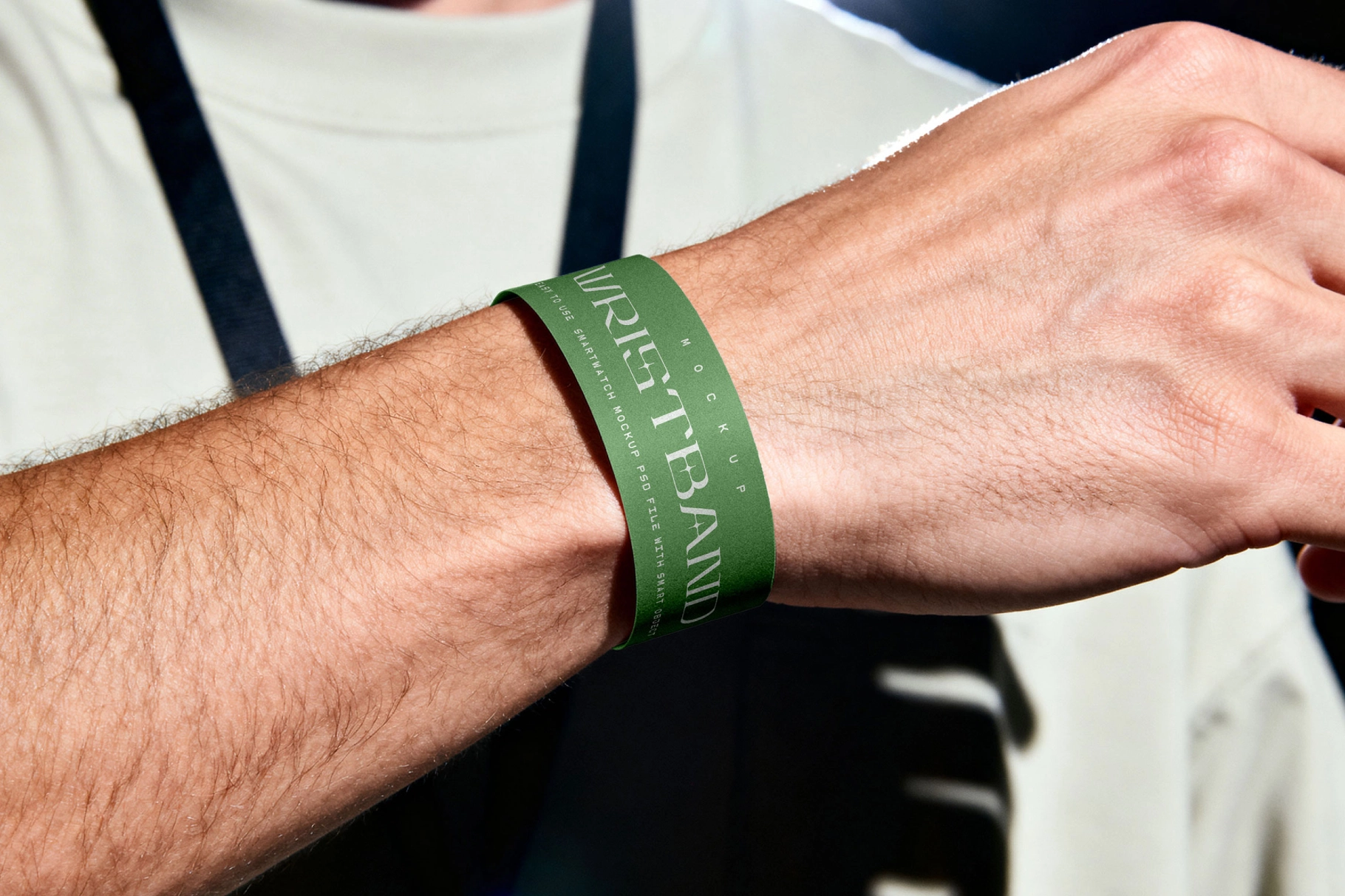 Event Wristband Mockup