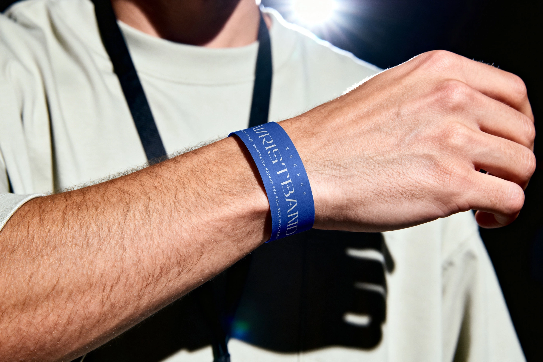 Event Wristband Mockup