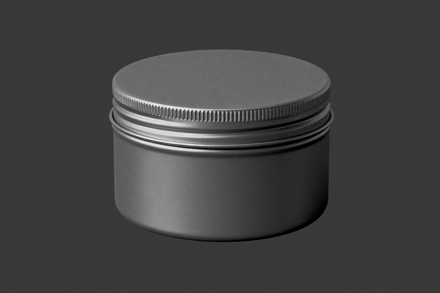 Tin Can Mockup with Screw Lid