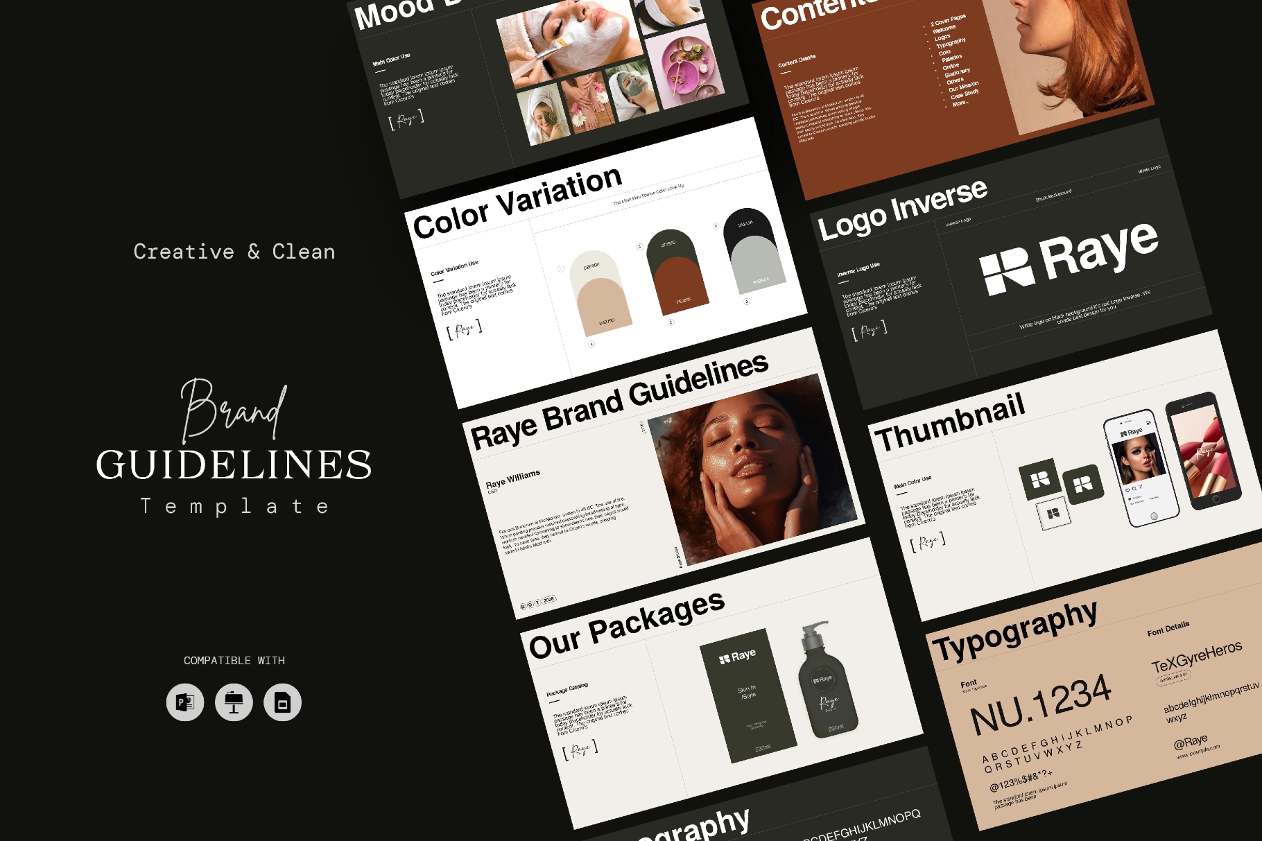 Raye Brand Guidelines Presentation Template