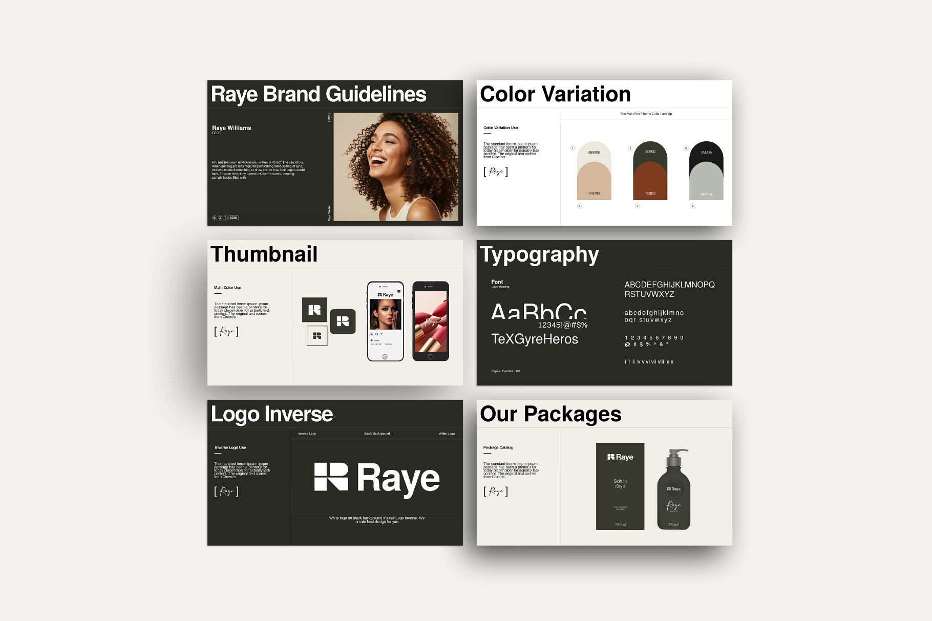 Raye Brand Guidelines Presentation Template