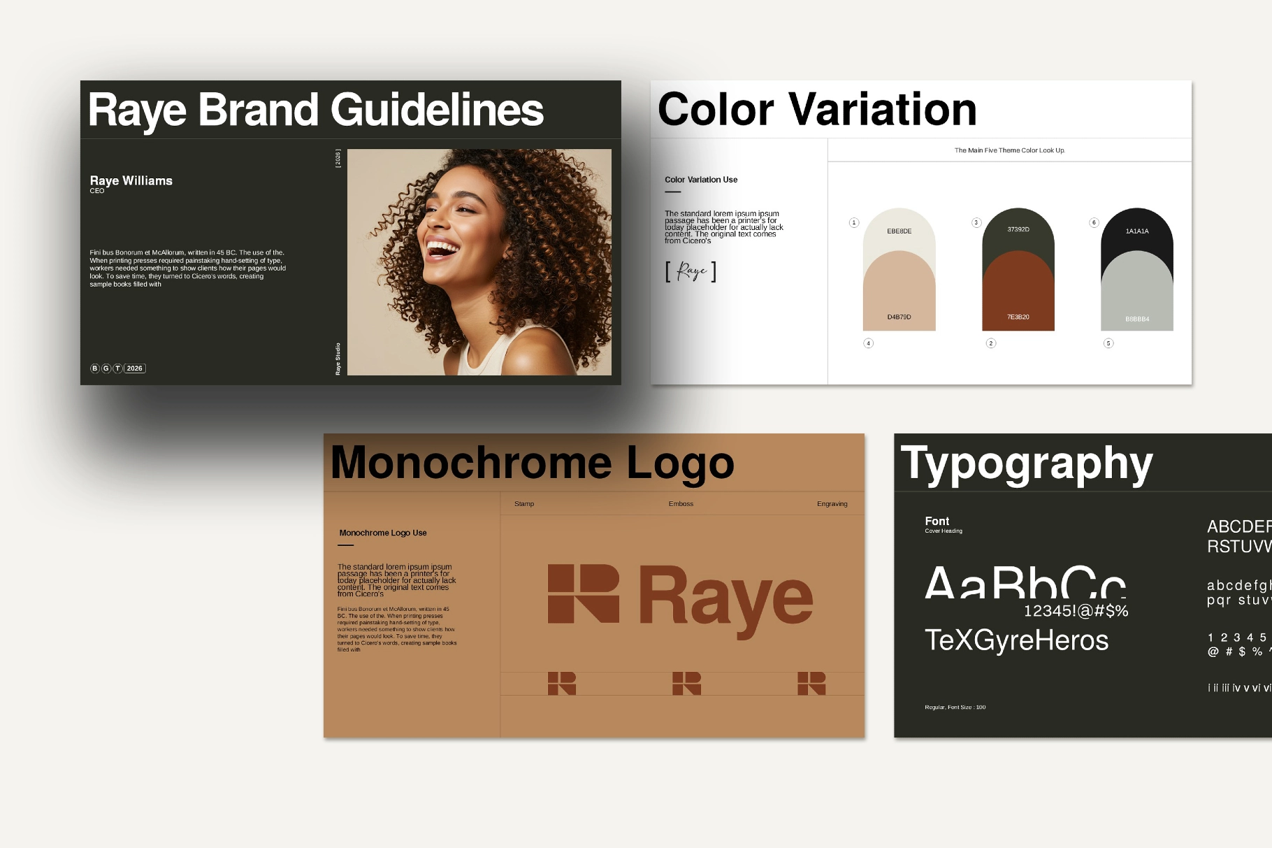 Raye Brand Guidelines Presentation Template