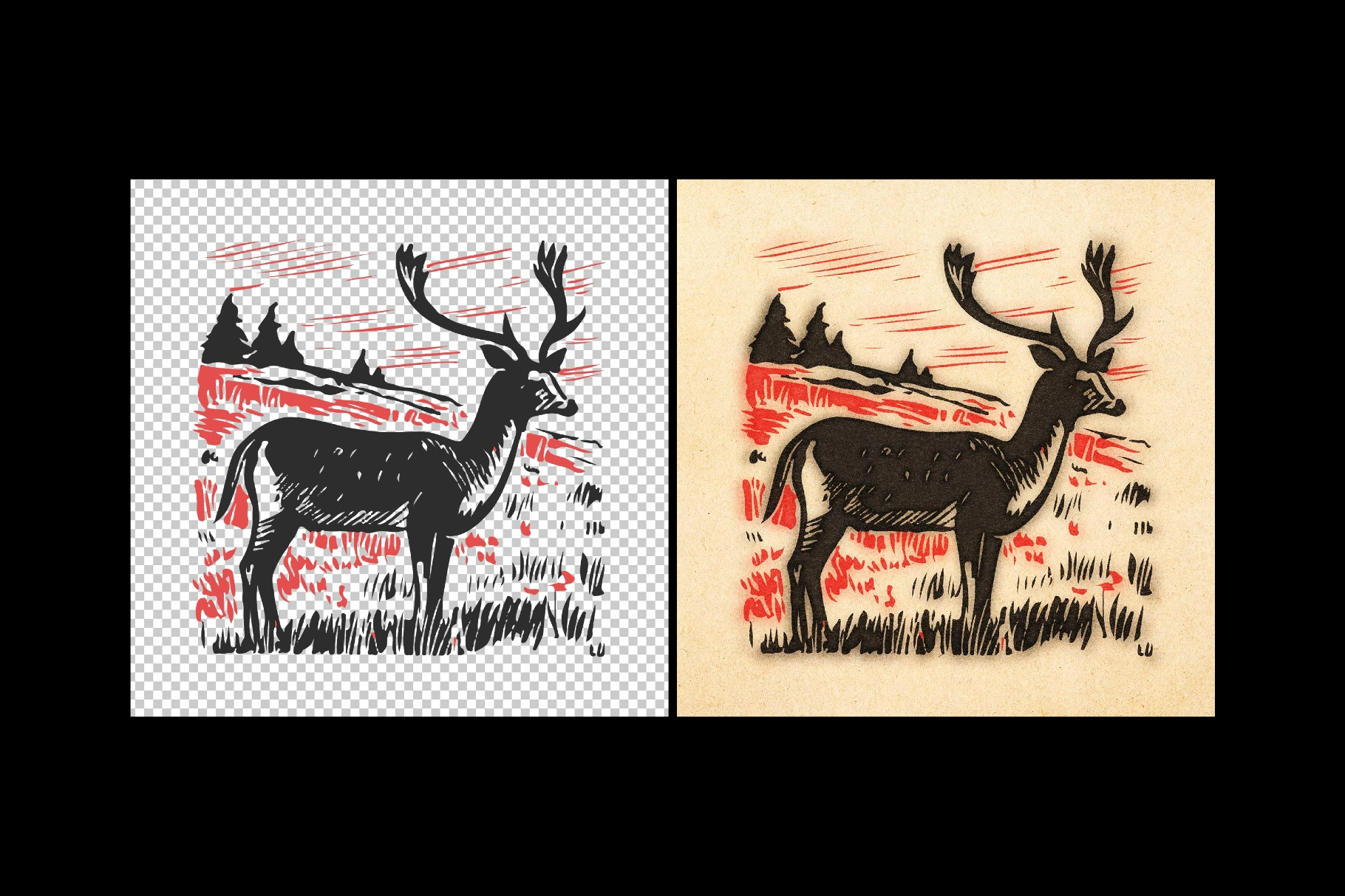 Vintage Print Effect