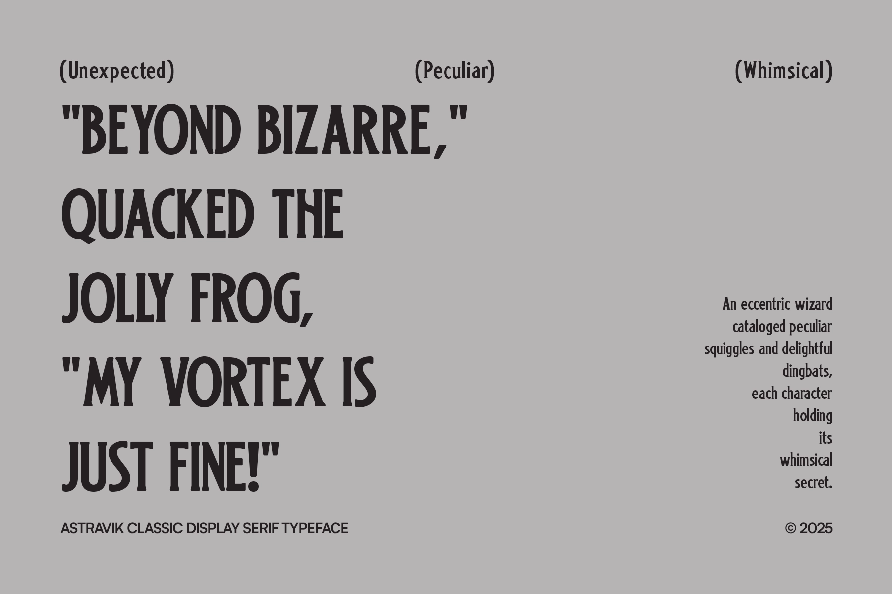 Astravik - Classic Display Serif