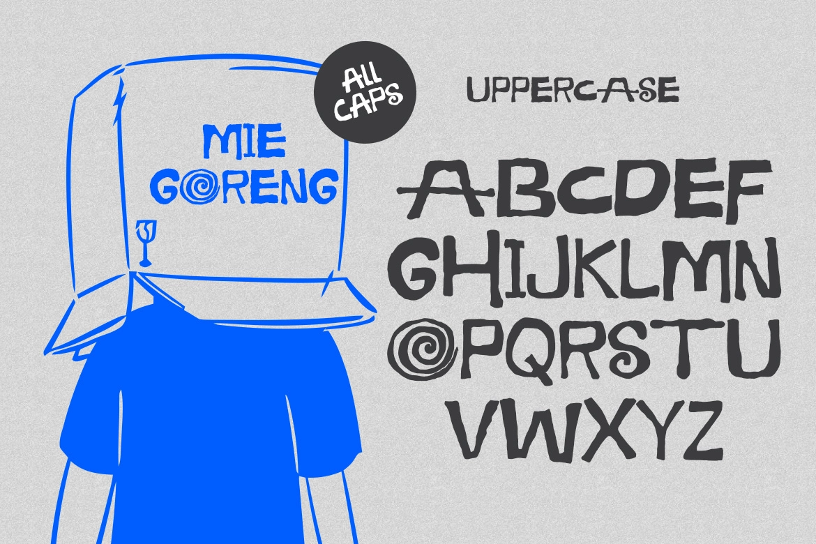 Mie Celor - Naive Hand-drawn Typeface