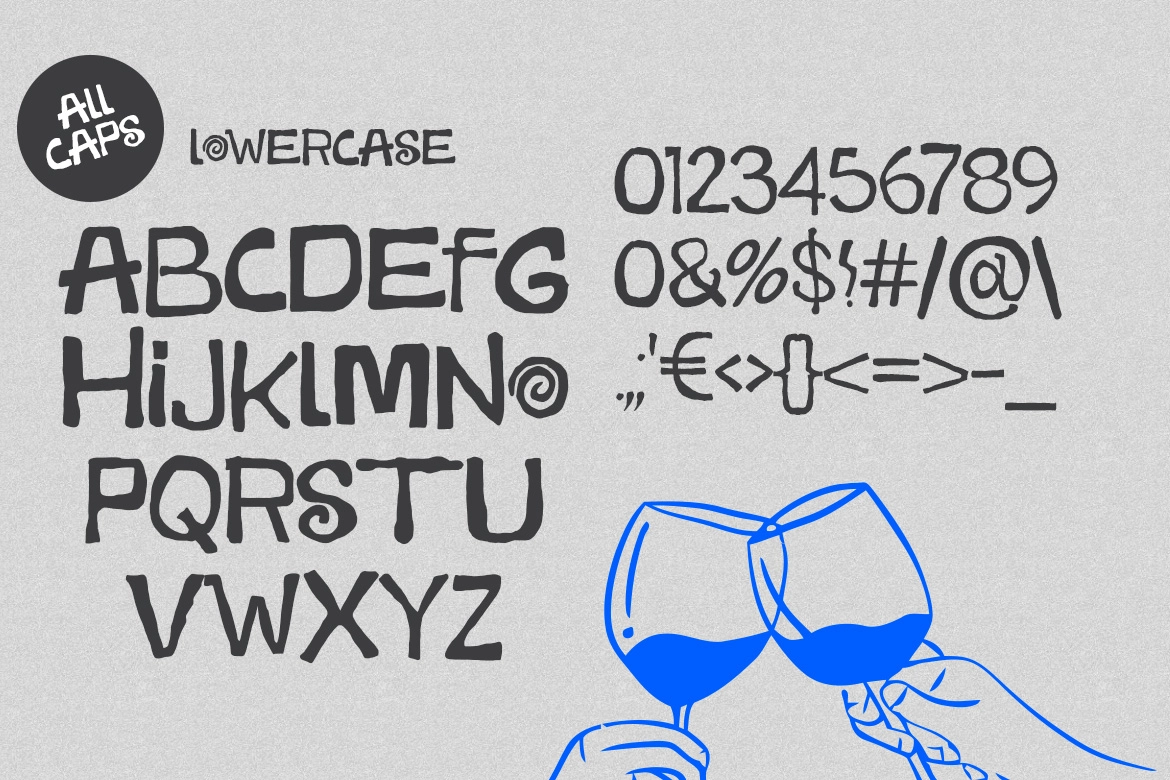 Mie Celor - Naive Hand-drawn Typeface