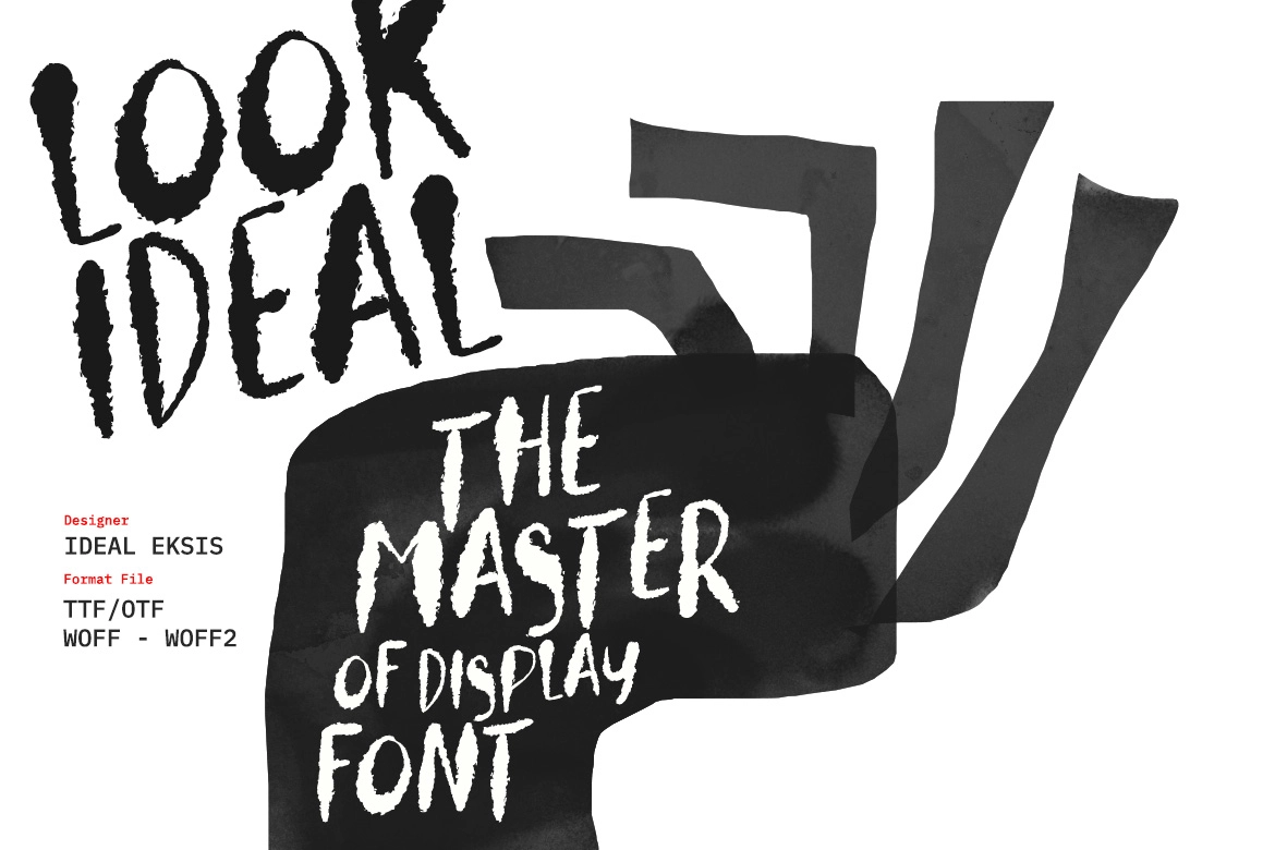 Kobul - Grunge Brush Display Font