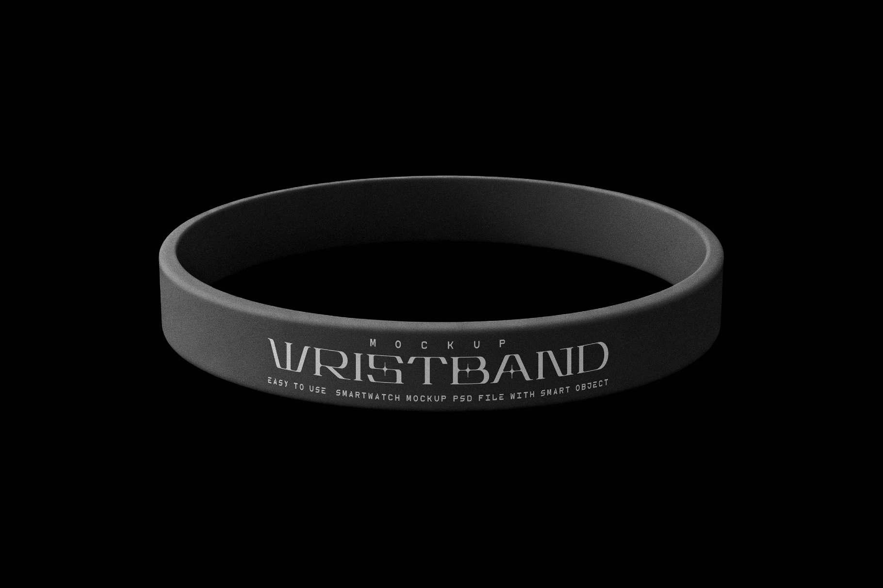 Silicone Wristband Mockup
